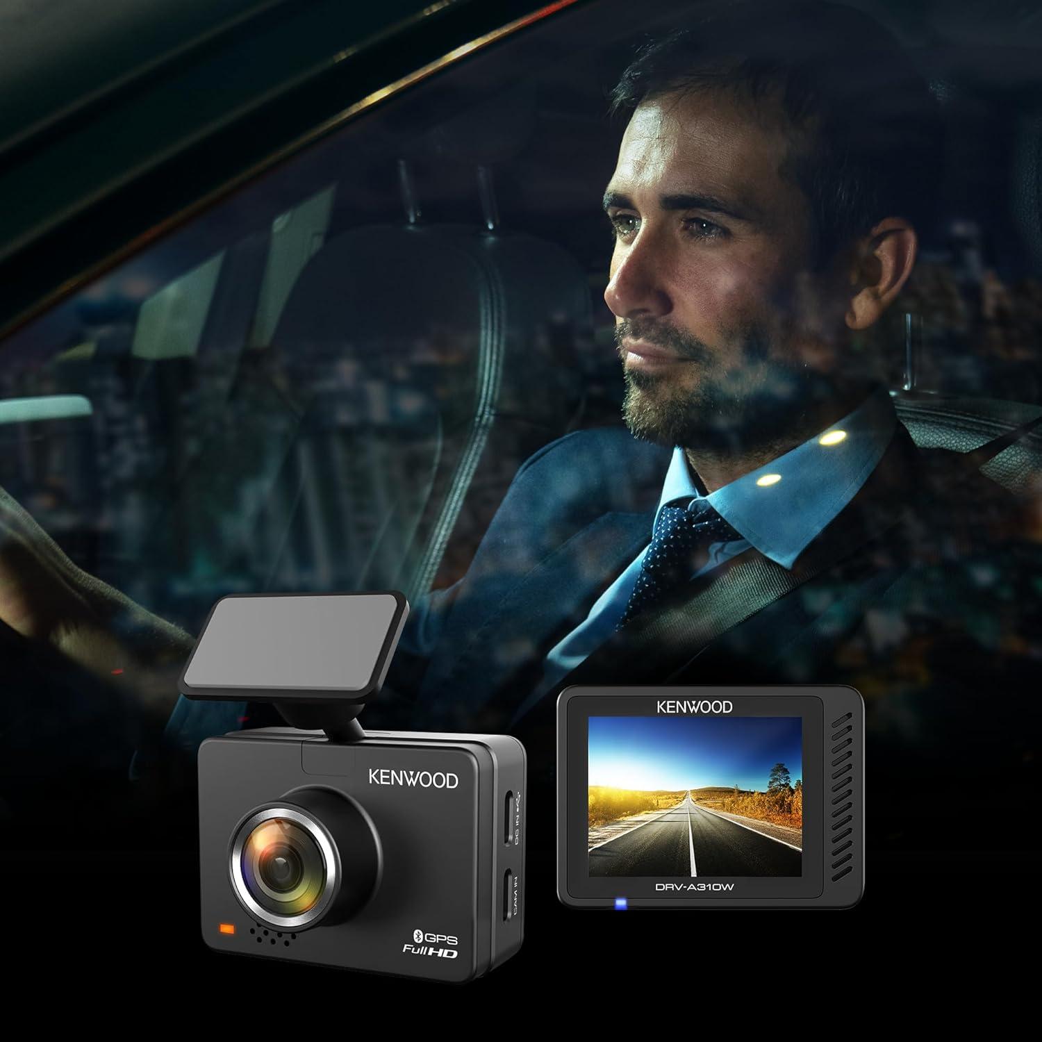 Cámara de Tablero KENWOOD DRV-A310W Full HD con GPS y Wi-Fi