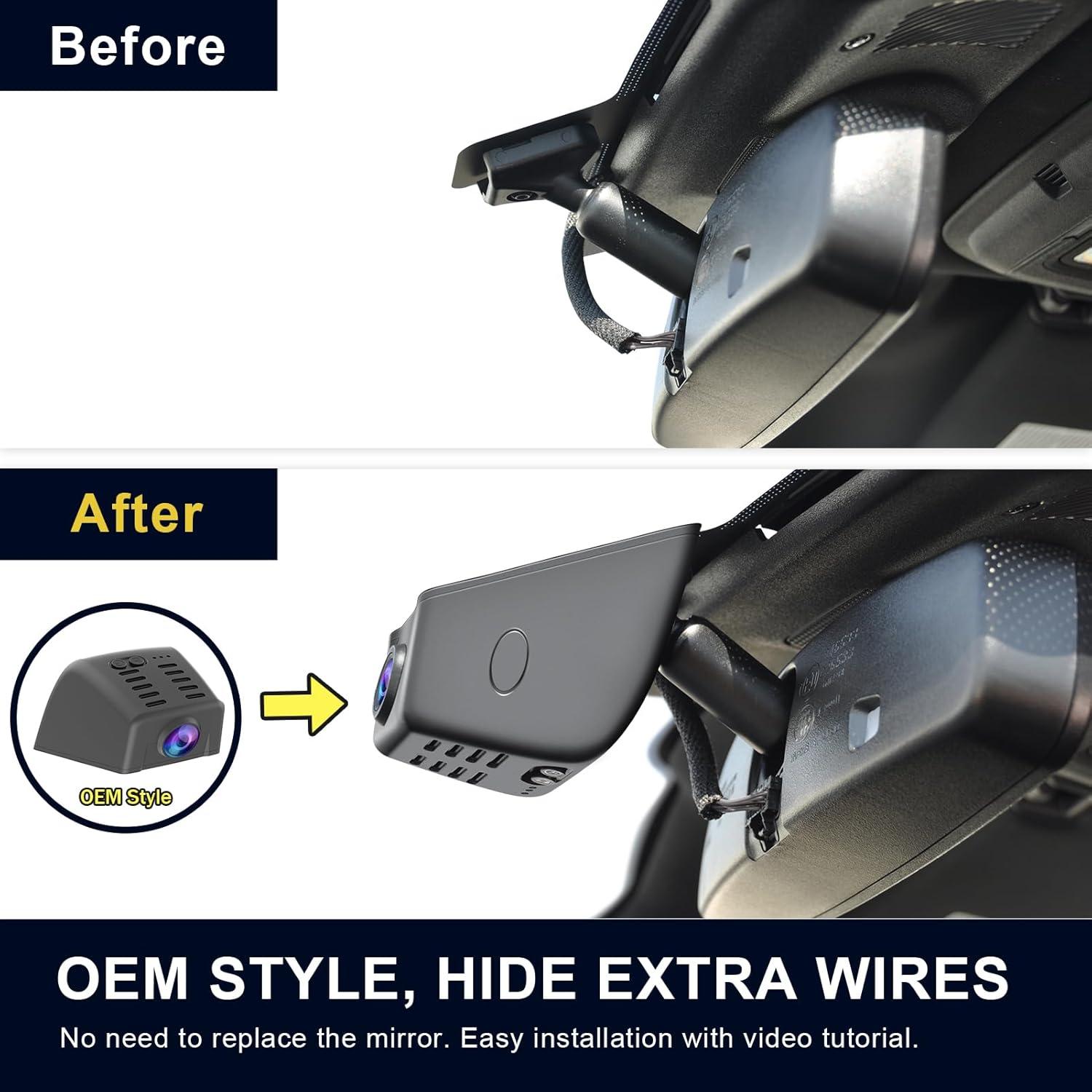 Cámara Dash 4K Delantera y 1080P Trasera Mangoal para Ford F150 2018-2025