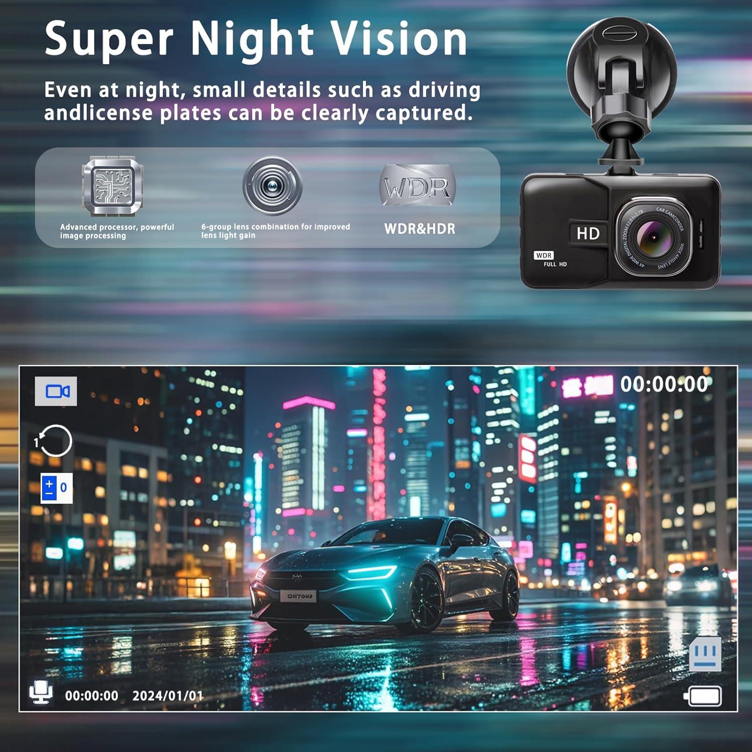 Cámara Doble 2K+1080P Baideluo con WiFi y Tarjeta 32GB