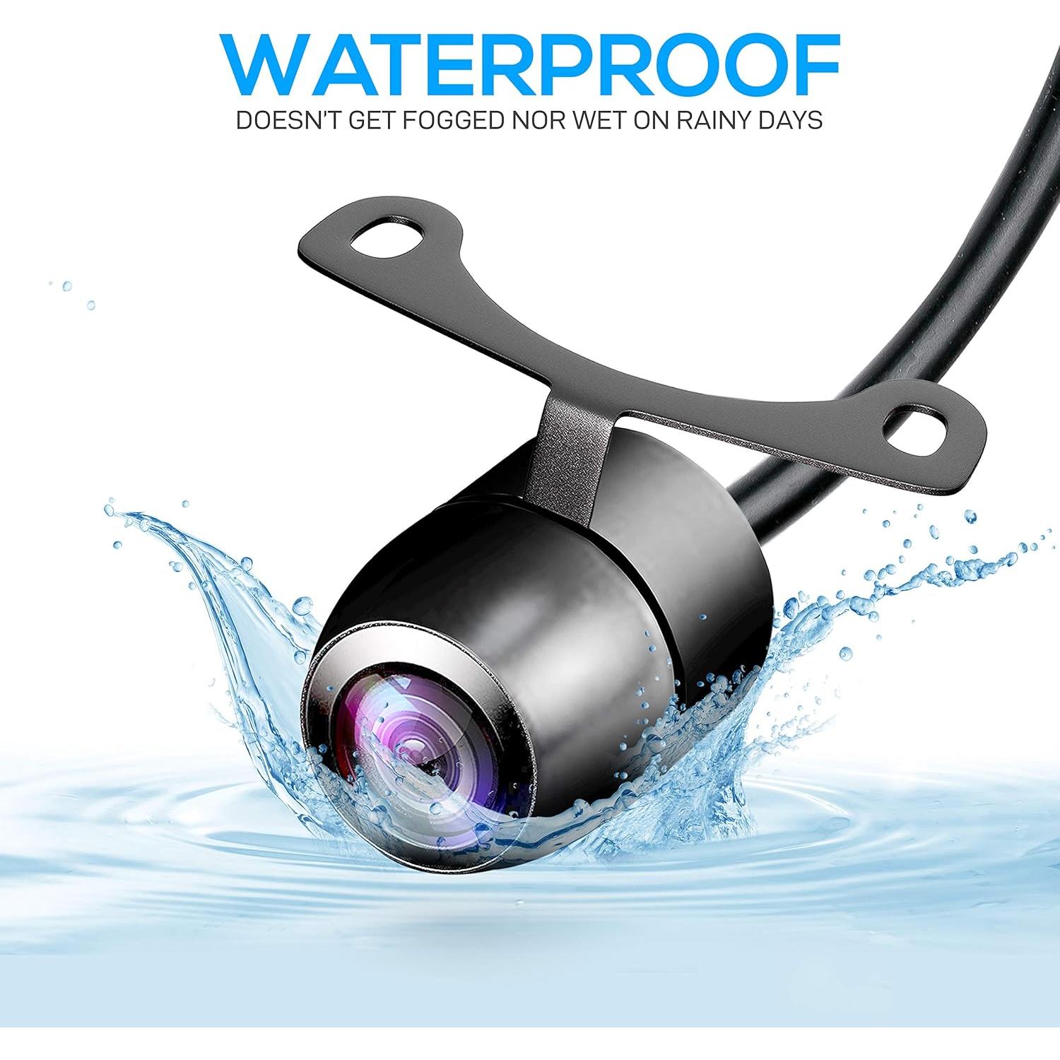 Cámara de Respaldo Pyle PLCM38FRV - Impermeable, 580x540px, Visión Nocturna