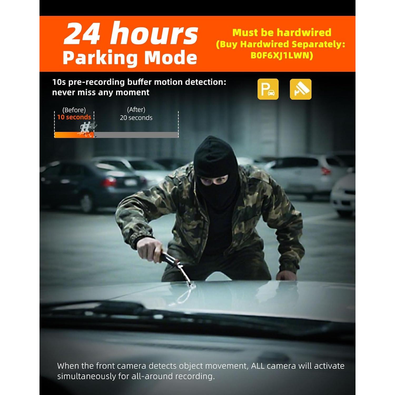 Cámara Dash 4K Delantera y Trasera Roykaw G-0616 con GPS y WiFi