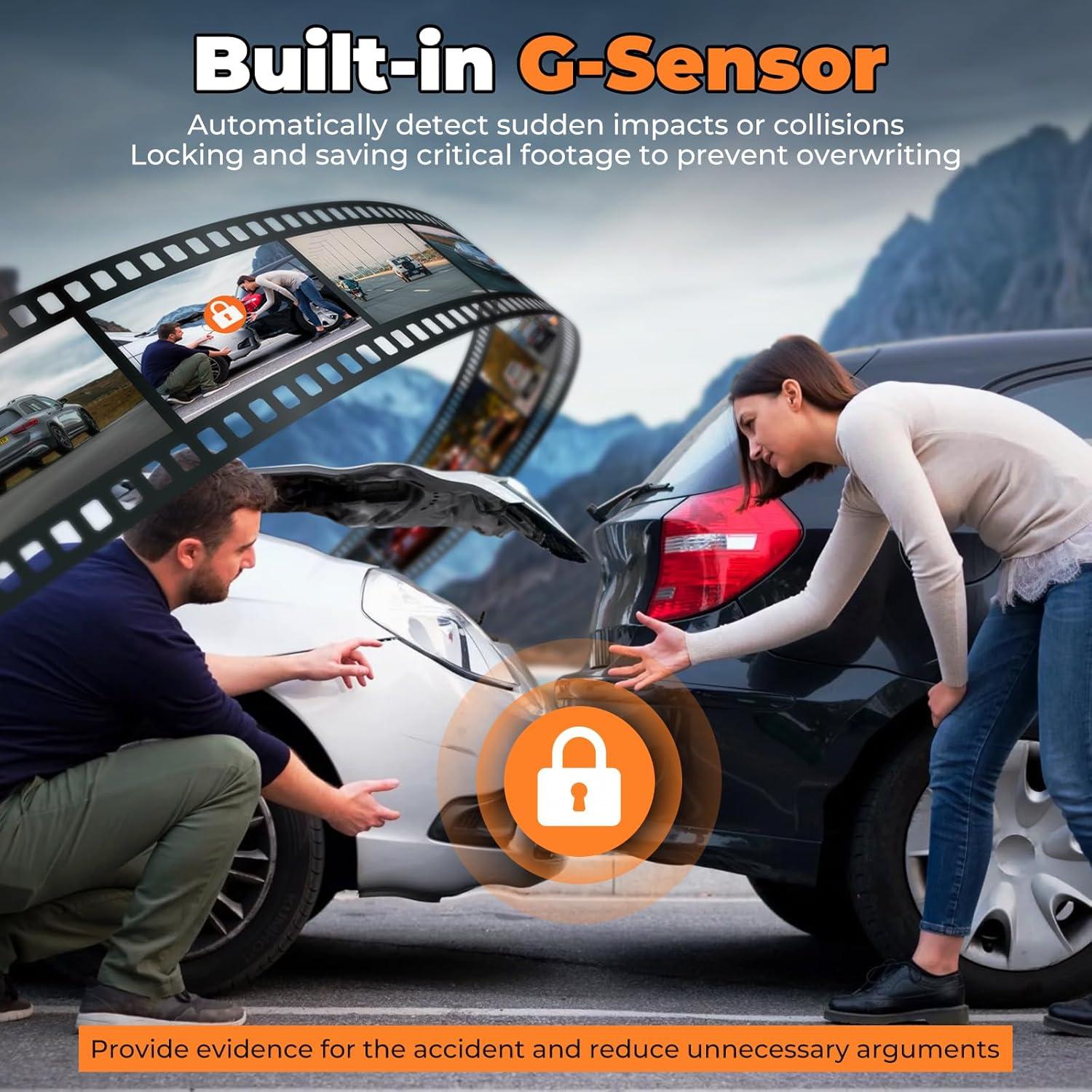 Cámara Dash 4K QzkBoeo F70 con Pantalla IPS 3.2" y Wi-Fi