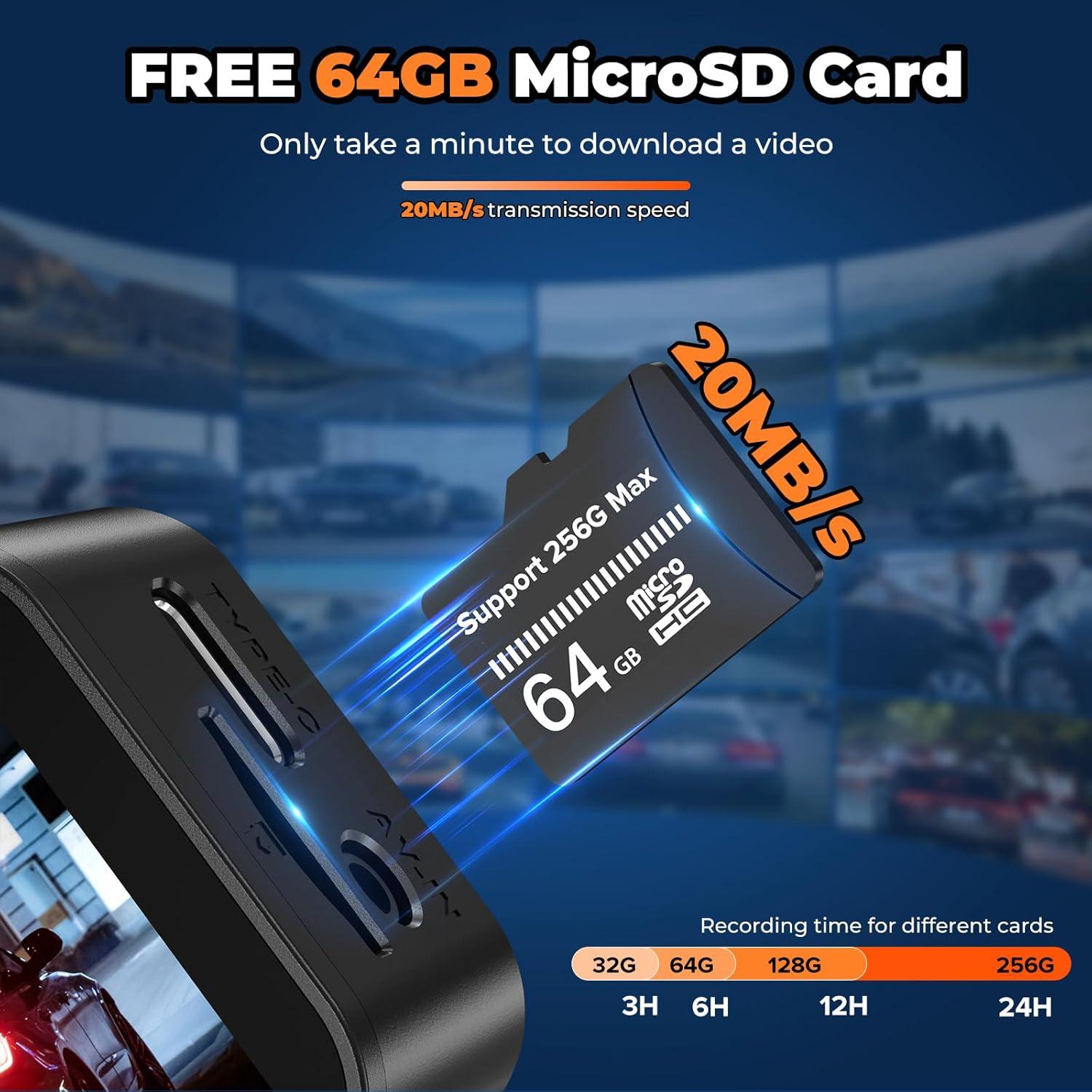 Cámara Dash 4K QzkBoeo F70 con Pantalla IPS 3.2" y Wi-Fi