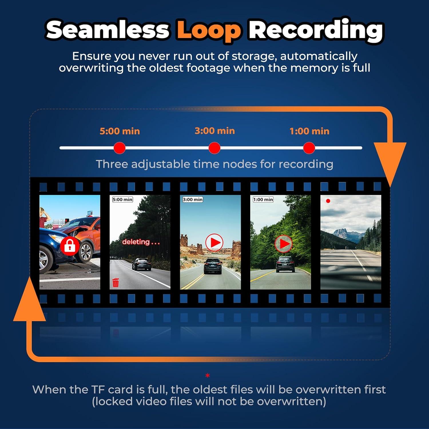 Cámara Dash 4K QzkBoeo F70 con Pantalla IPS 3.2" y Wi-Fi