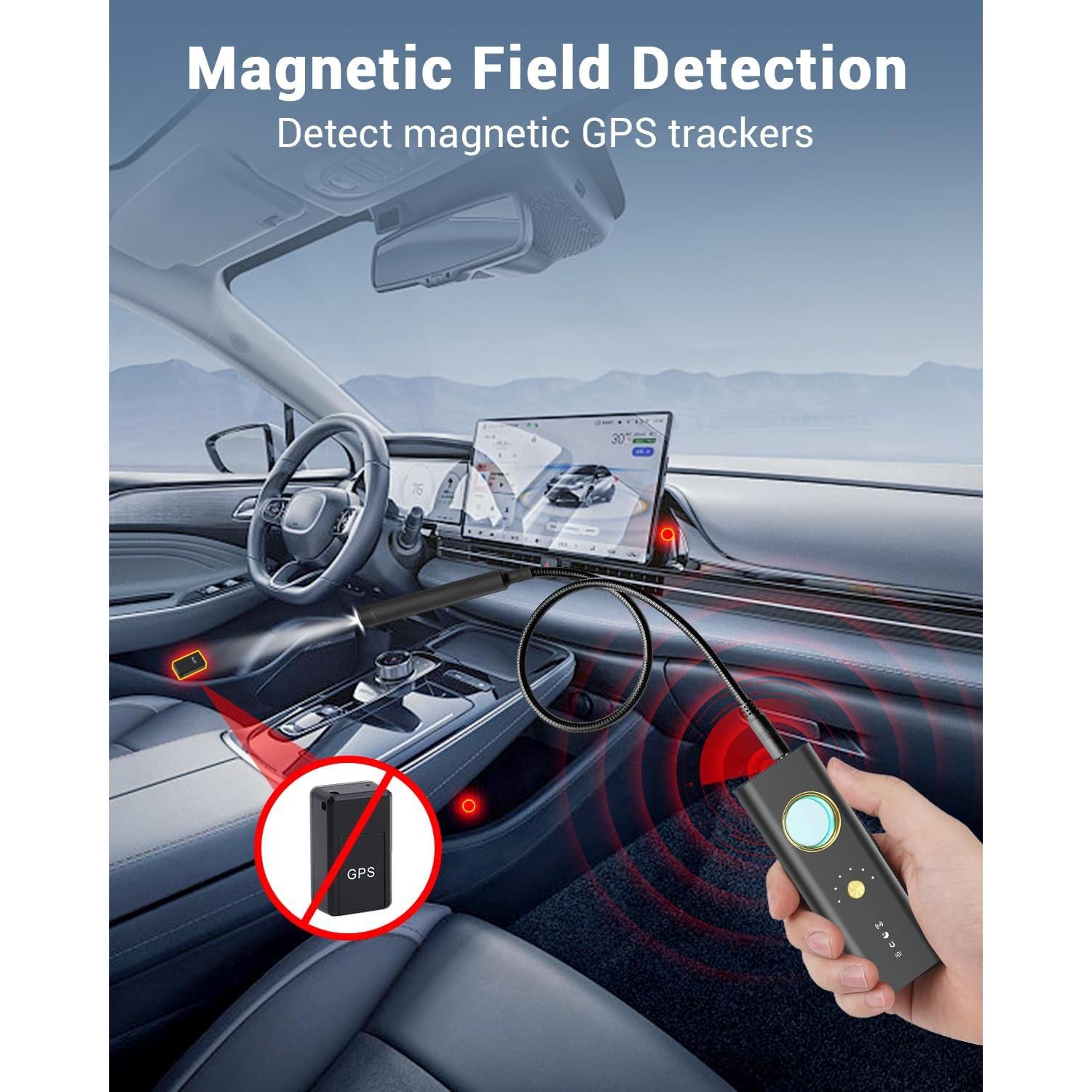 Detector de Cámaras Ocultas Multifuncional 2025 - 6 Sensibilidades