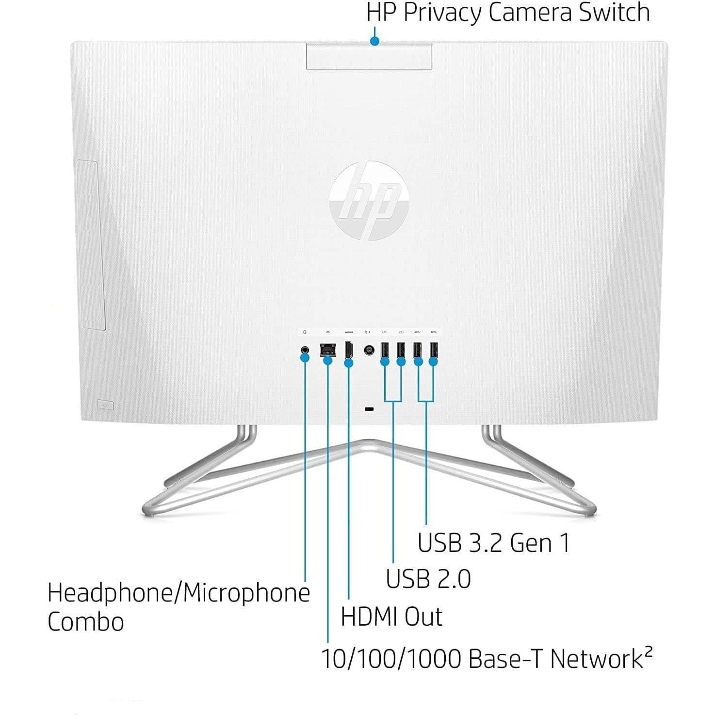 HP Todo-en-Uno 21.5" FHD, Intel Celeron J4025, 8GB RAM, 256GB SSD