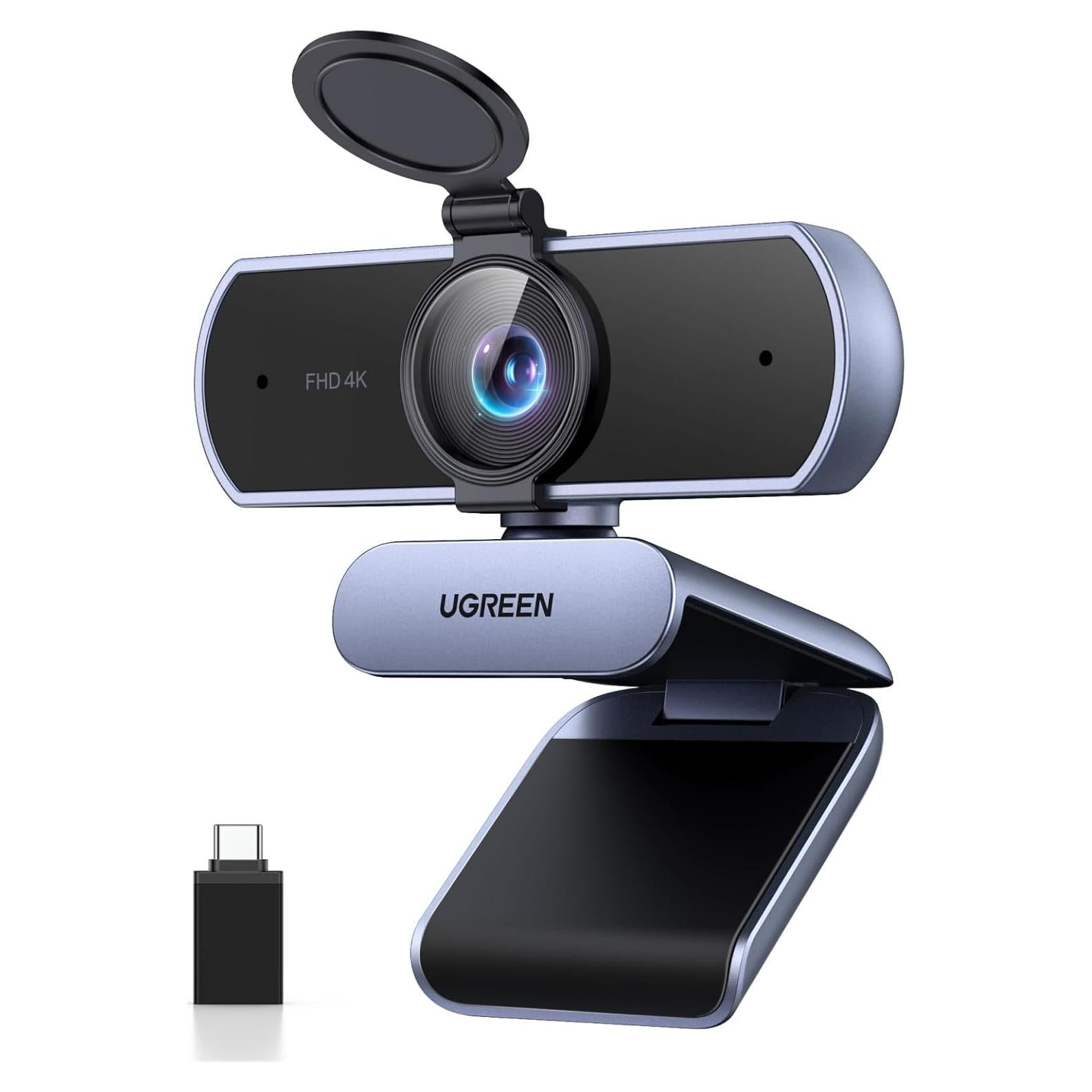 Cámara Web UGREEN 4K Ultra HD con Micrófono y Autofoco