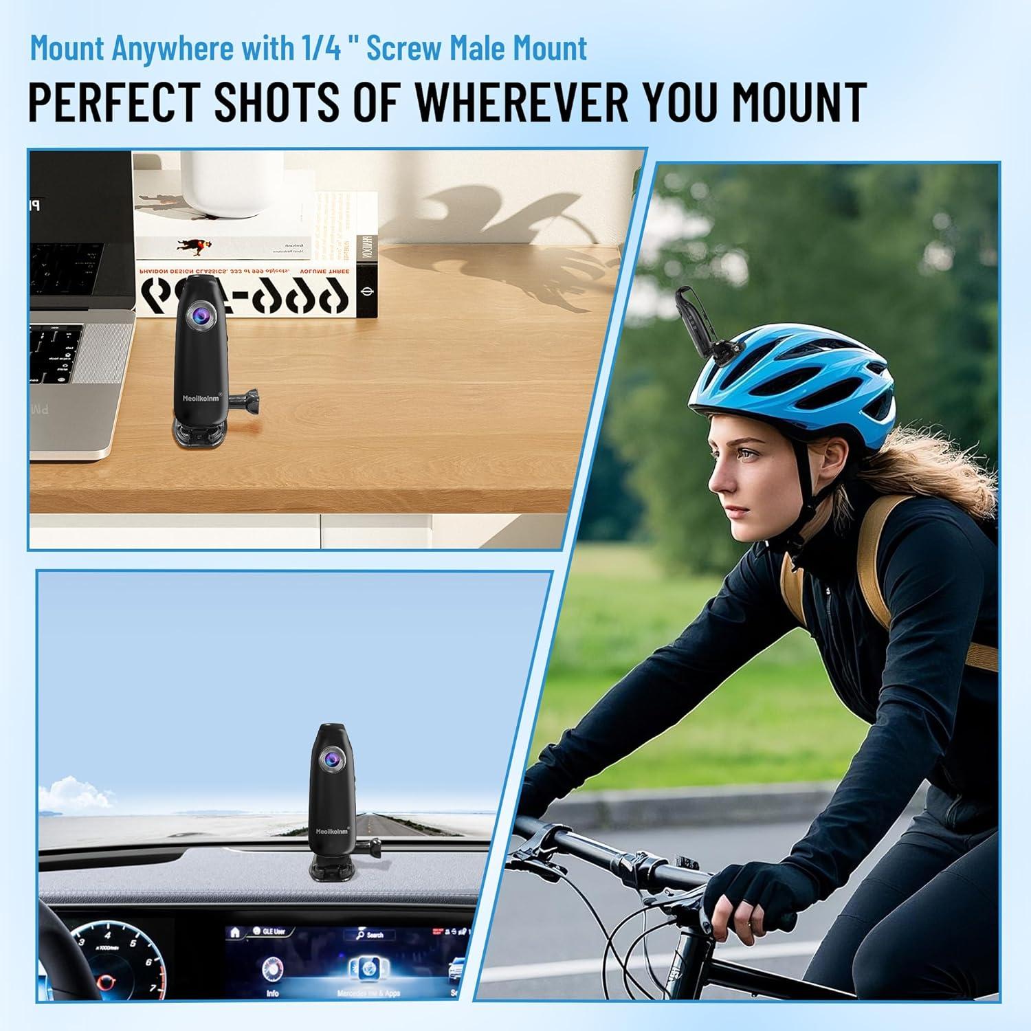 Cámara Corporal Meoilkolnm GH77 1080P con Detección de Movimiento