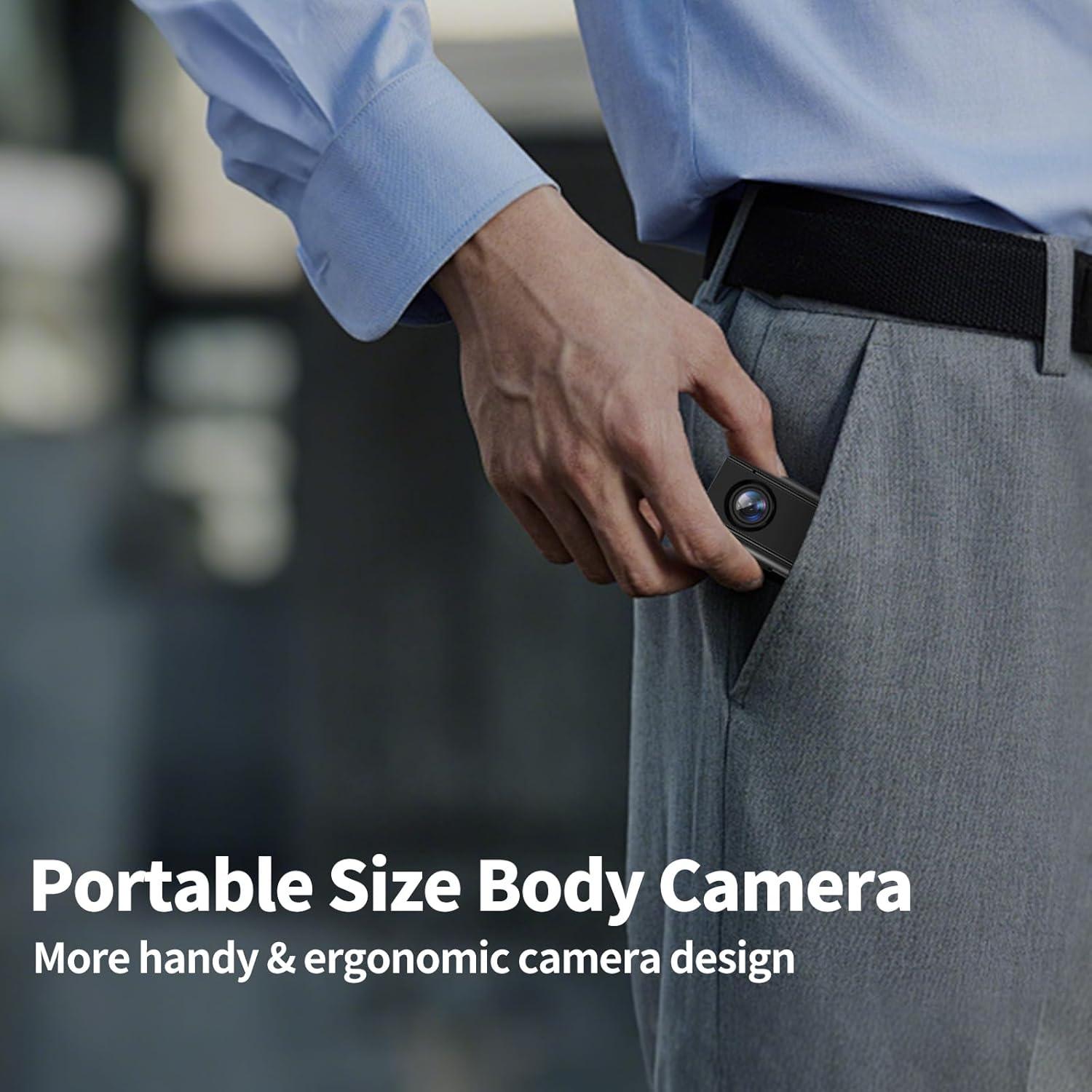 Cámara Corporal 4K 30FPS DBJIBF A100 64GB Ultra Compacta