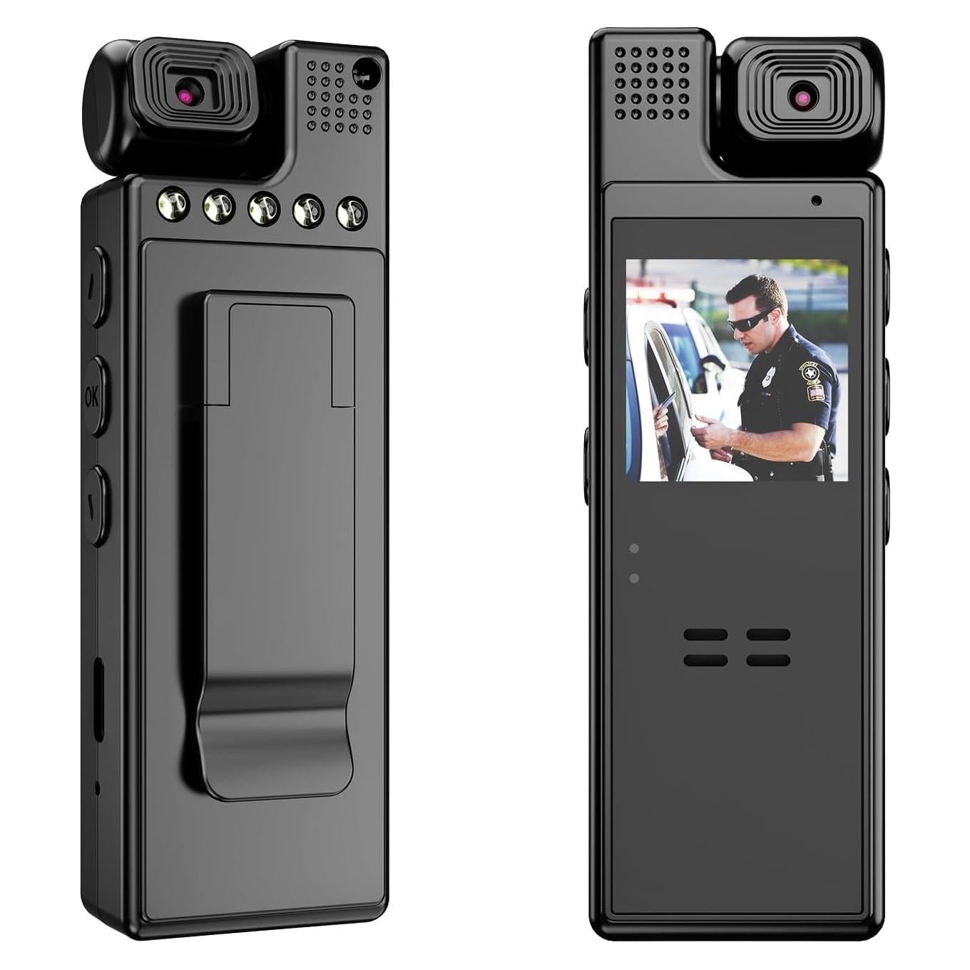 Cámara Corporal VIDCASTIVE 1080P con Lente Rotatorio 180°