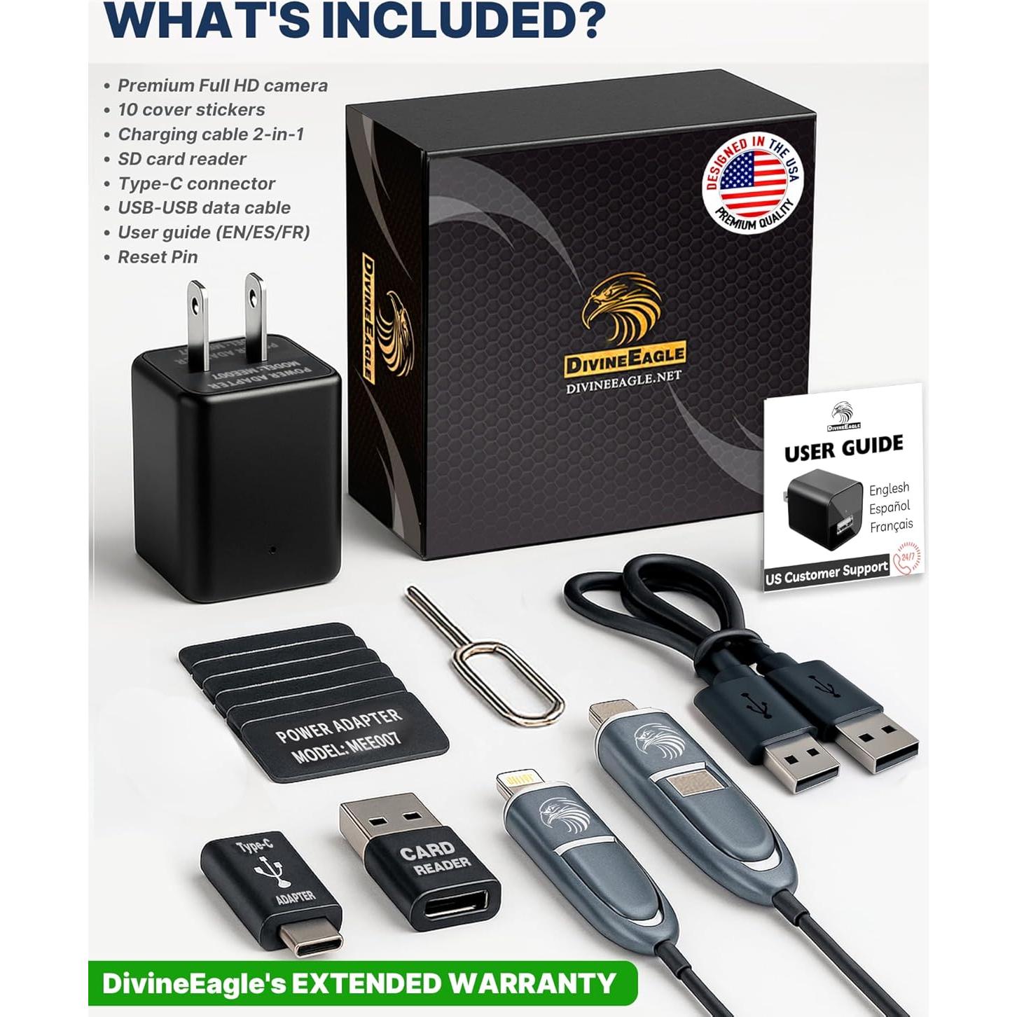 Cámara Domo Full HD DivineEagle MEE007s para Mascotas 1080p