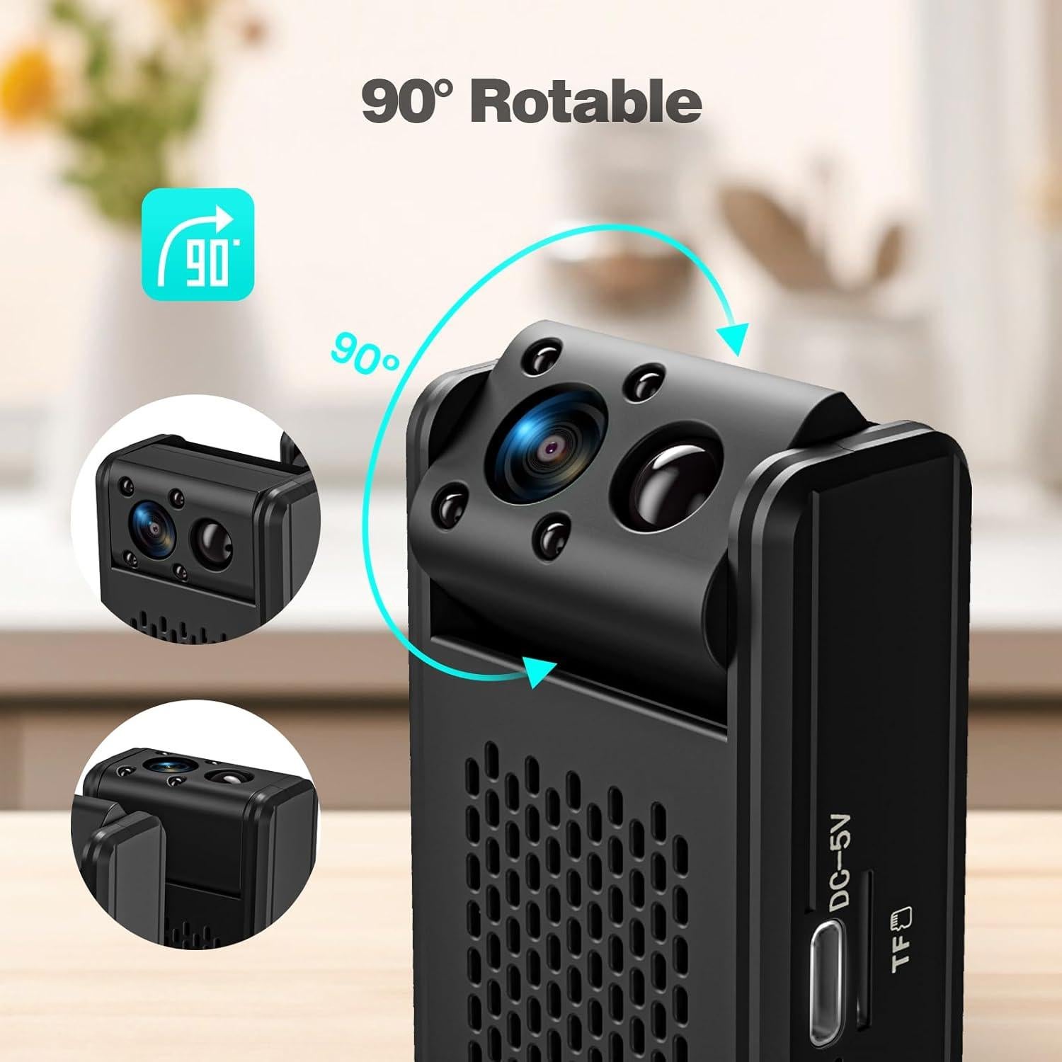 Cámara Mini Inteligente 4K HD Braload LN82 con Detección de Movimiento