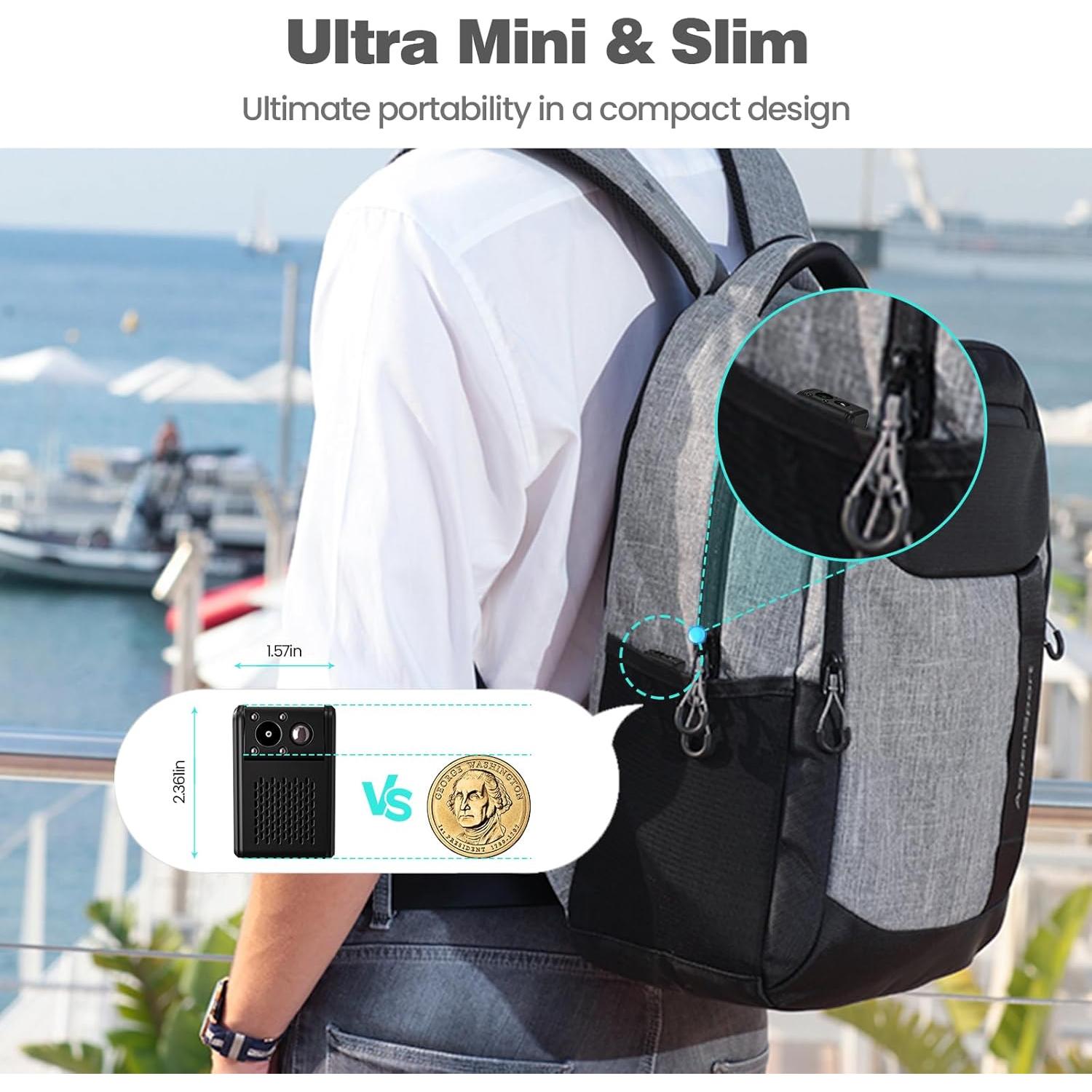 Cámara Mini Inteligente 4K HD Braload LN82 con Detección de Movimiento