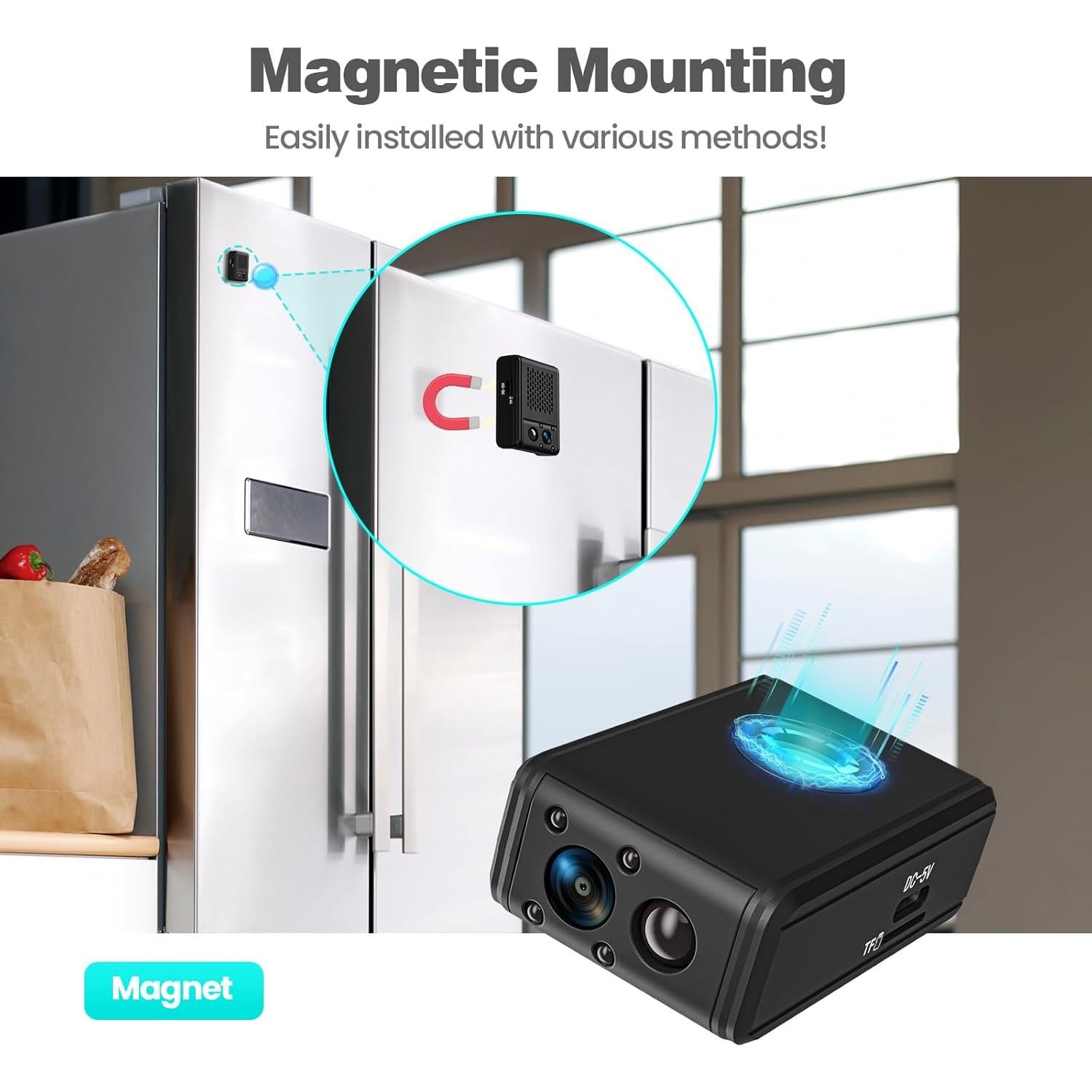 Cámara Mini Inteligente 4K HD Braload LN82 con Detección de Movimiento