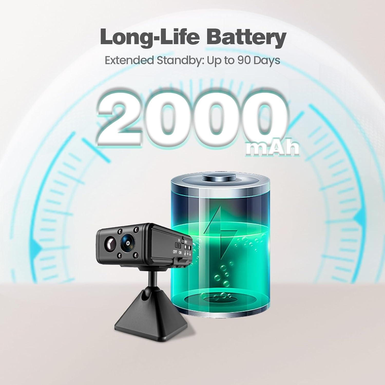 Cámara Mini Inteligente 4K HD Braload LN82 con Detección de Movimiento