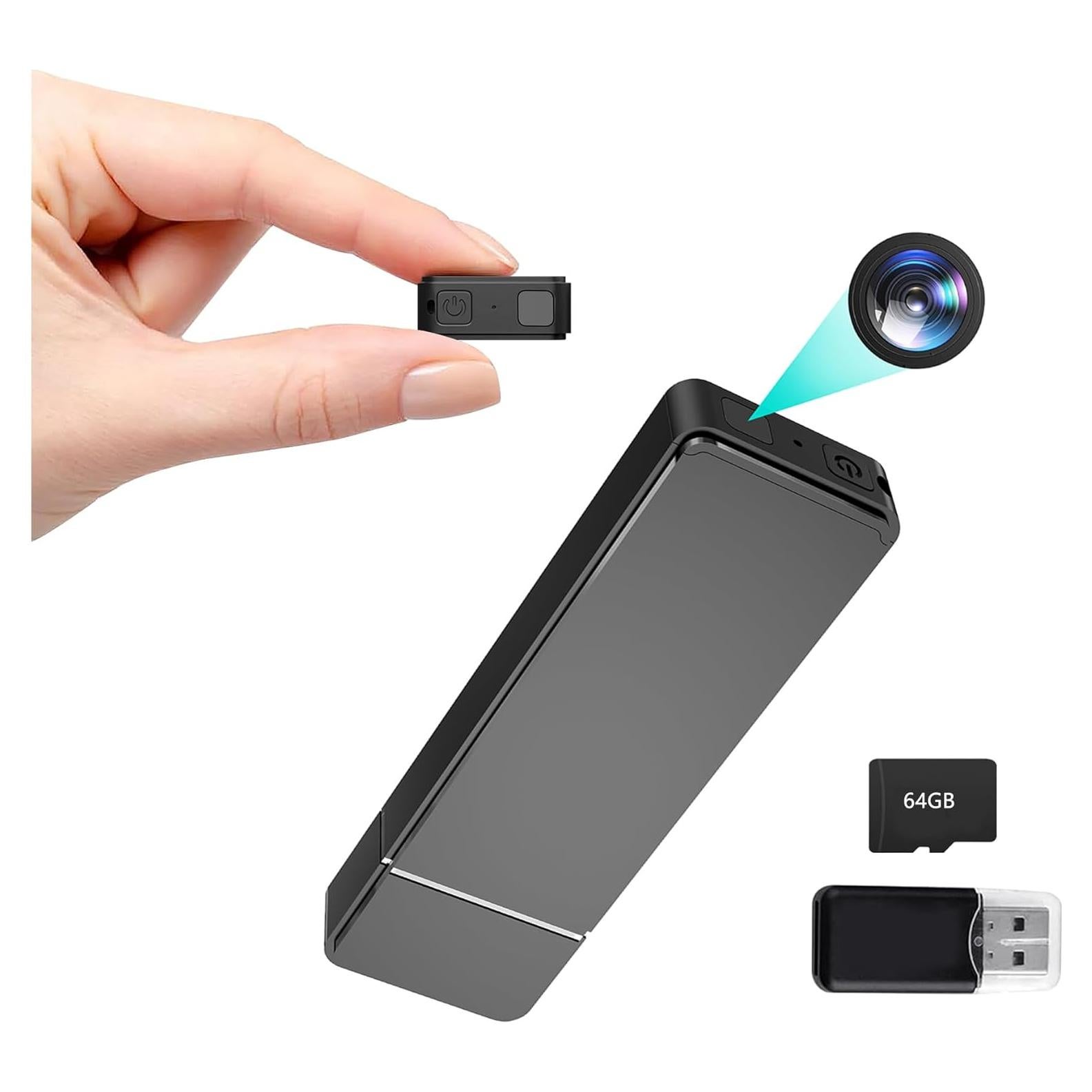 Cámara de Seguridad Interior USBRMT 1080P con Detección de Movimiento y 64GB