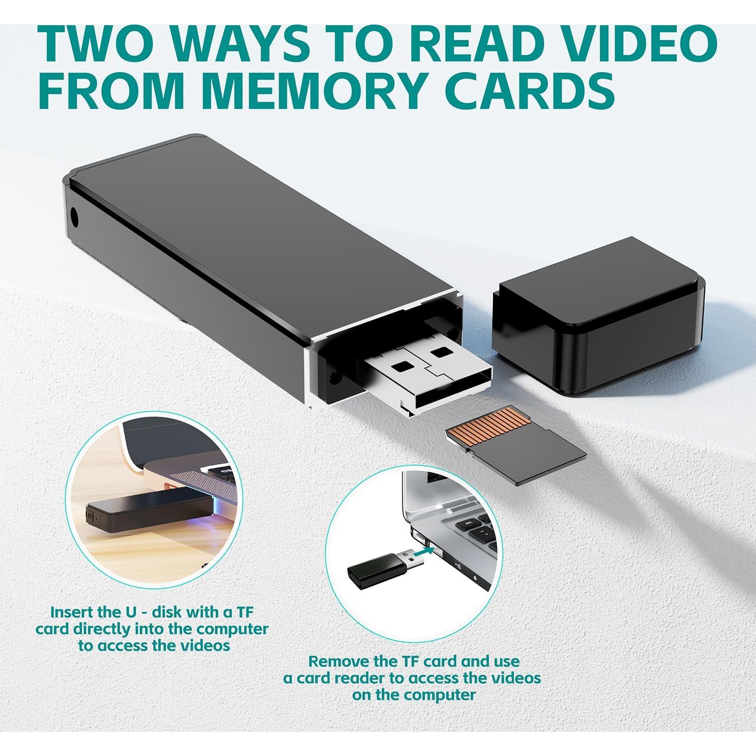 Cámara de Seguridad Interior USBRMT 1080P con Detección de Movimiento y 64GB