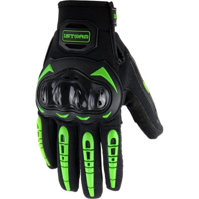 Guantes de Motocross 1Storm MCS17 Ciclismo Táctiles Verde