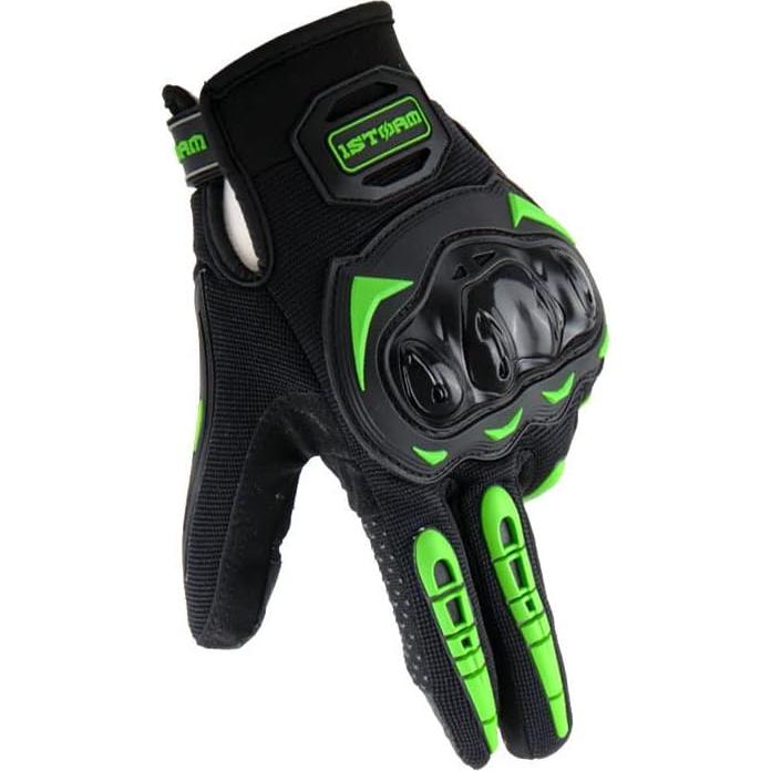 Guantes de Motocross 1Storm MCS17 Ciclismo Táctiles Verde