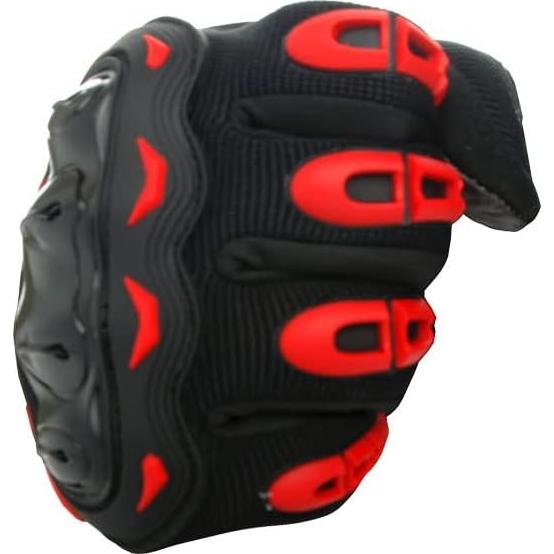 Guantes de Motocross 1Storm MCS17 Rojo Táctil Reforzados