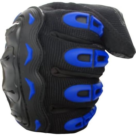 Guantes de Motocross 1Storm MCS17 Azul Táctil Reforzados