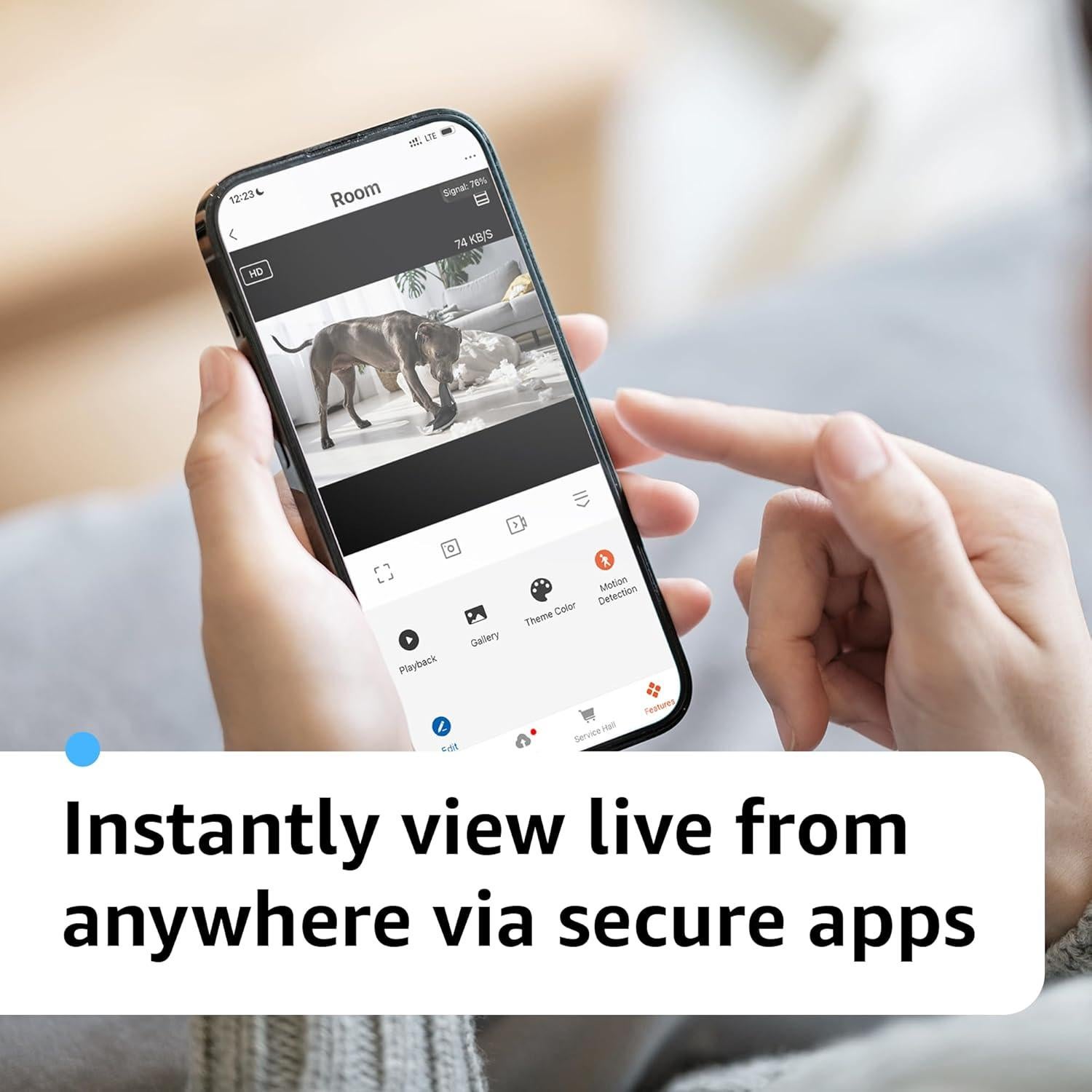 Cámara Inteligente WiFi ALPHA TECH IQ Cam Pet 01 160°