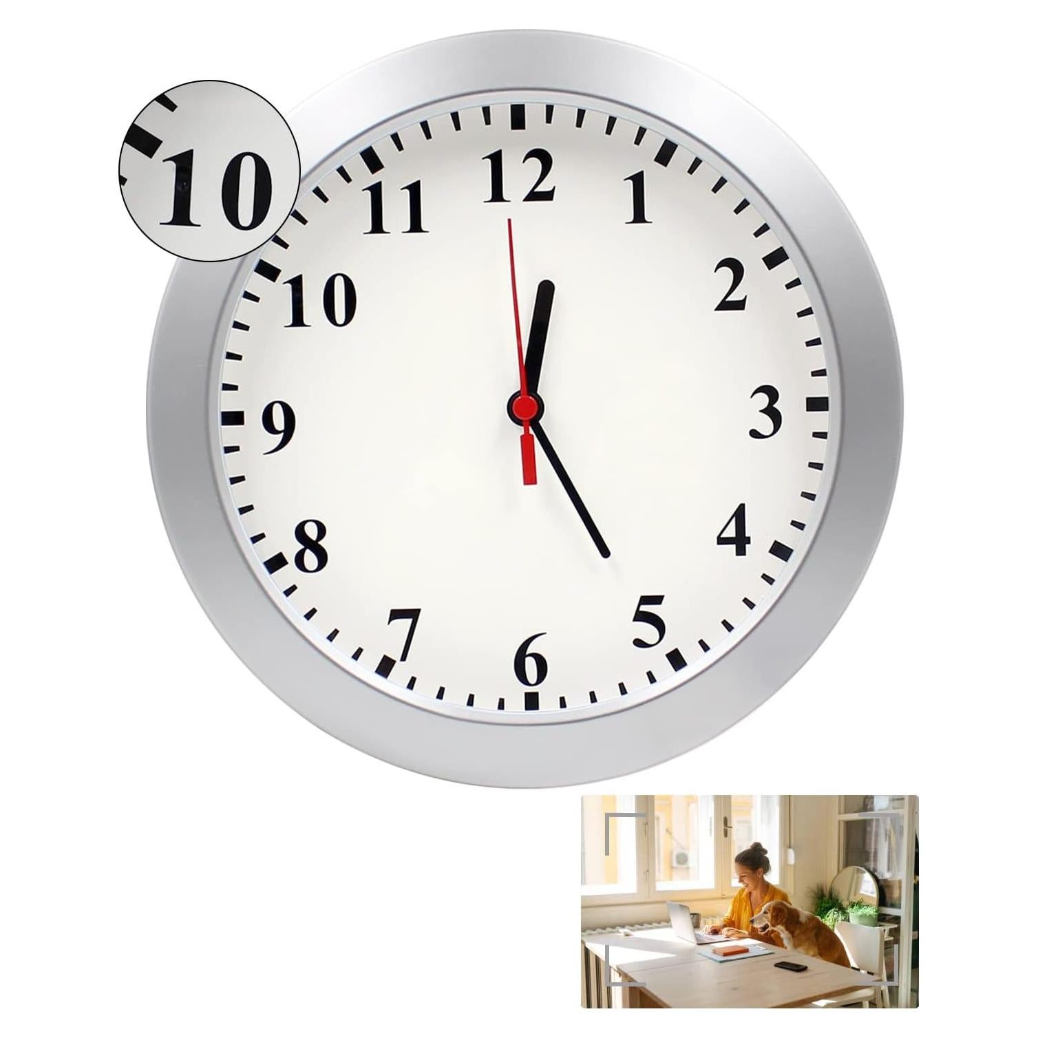 Reloj de Pared con Cámara Oculta Isekurity 1080P Detección Movimiento