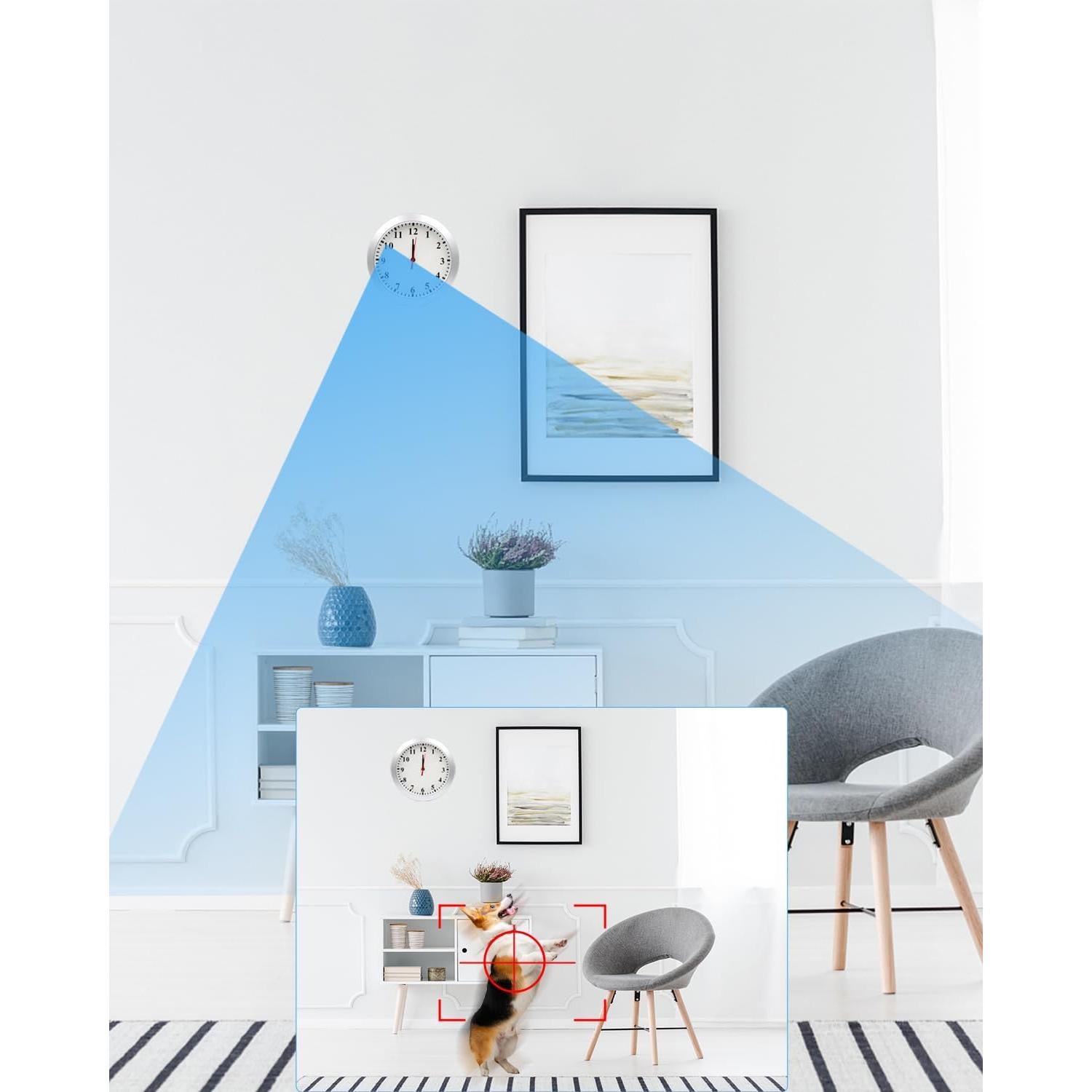 Reloj de Pared con Cámara Oculta Isekurity 1080P Detección Movimiento