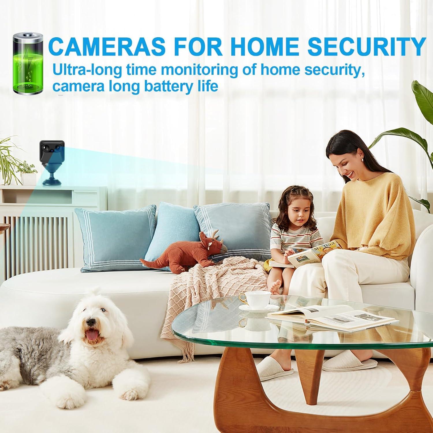 Cámara Inalámbrica WiFi BEEDMXU Ultra HD con Batería 2200mAh