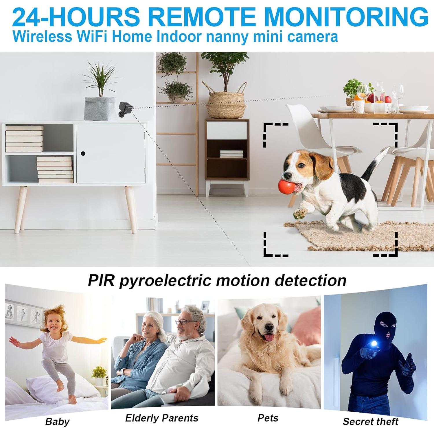 Cámara Inalámbrica WiFi BEEDMXU Ultra HD con Batería 2200mAh