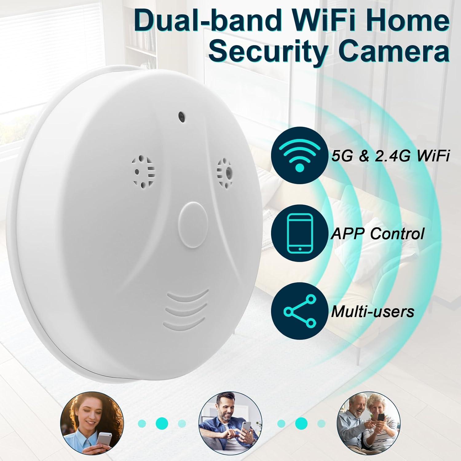 Cámara de Seguridad Inalámbrica eovas HD 1080P con Visión Nocturna