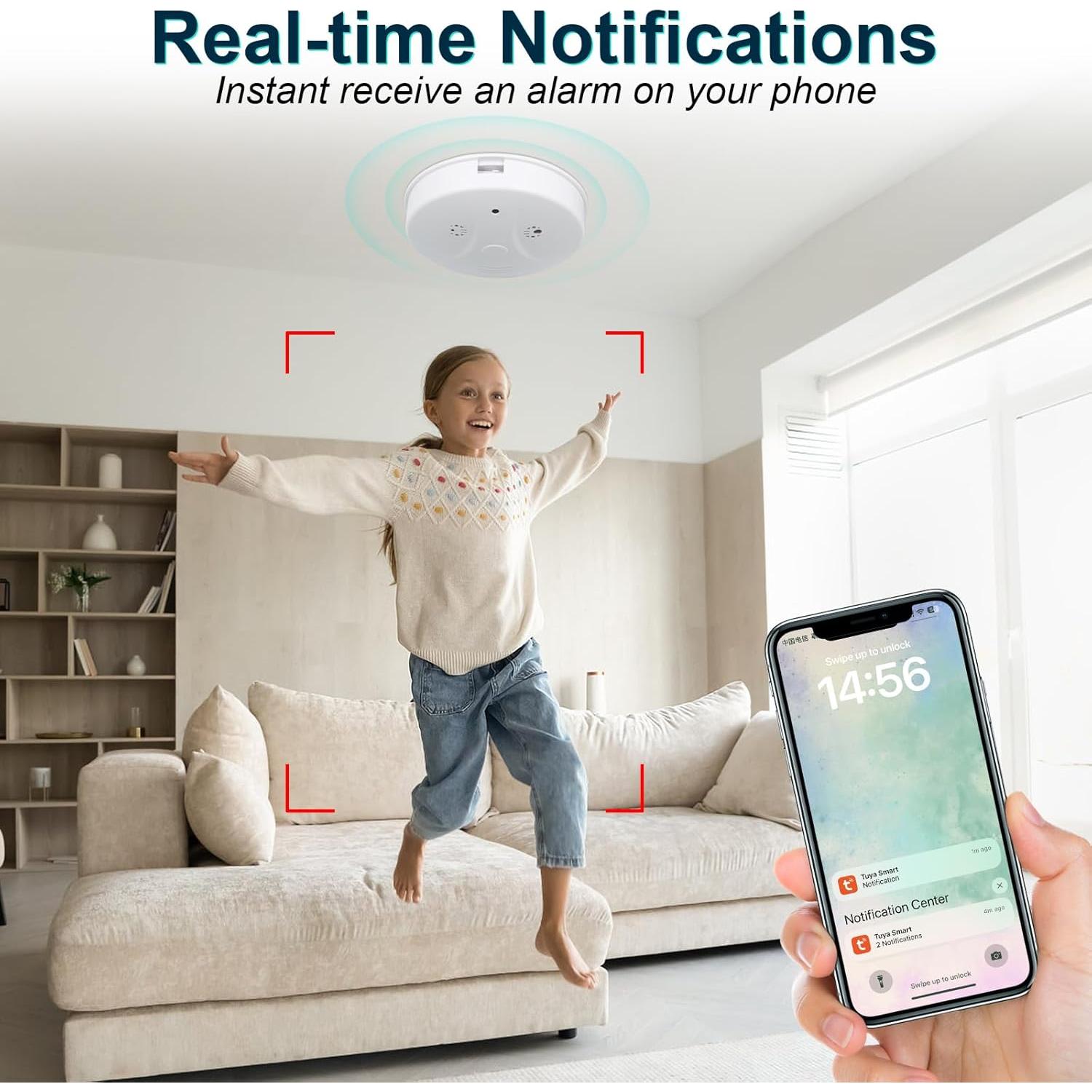 Cámara de Seguridad Inalámbrica eovas HD 1080P con Visión Nocturna