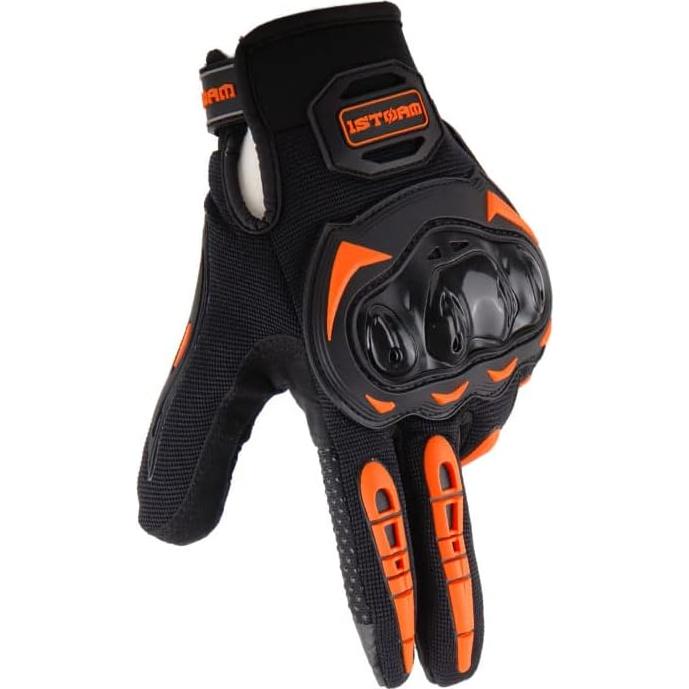 Guantes de Motocross 1Storm MCS17 L Naranja con Táctil