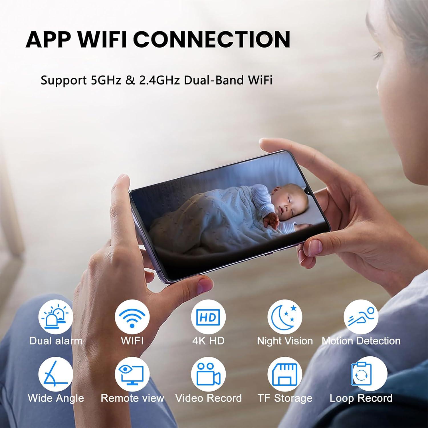 Cámara de Seguridad Inalámbrica GHYREX 4K HD con Visión Nocturna
