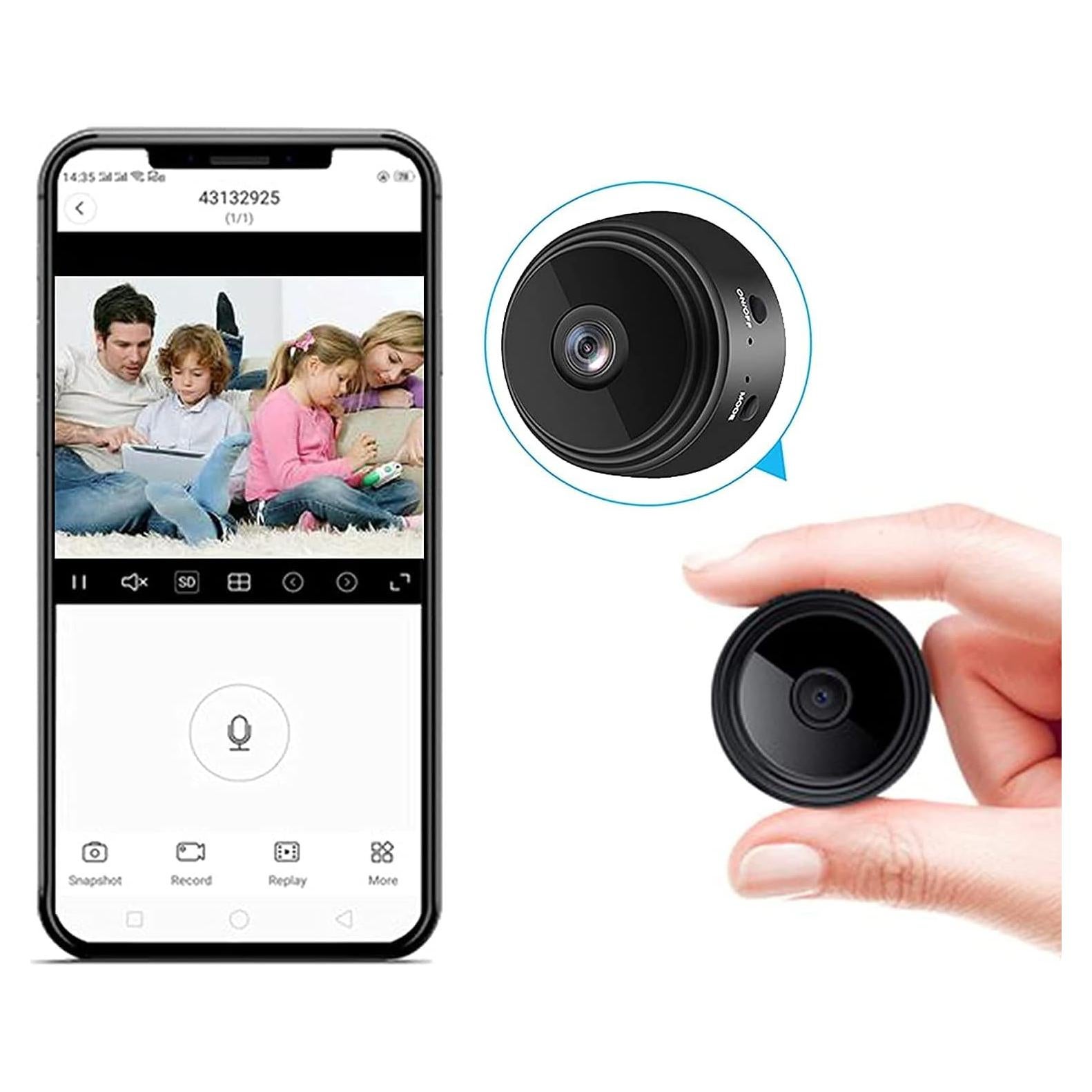 Cámara Espía WiFi SHANGREN Mini 1080p con Visión Nocturna