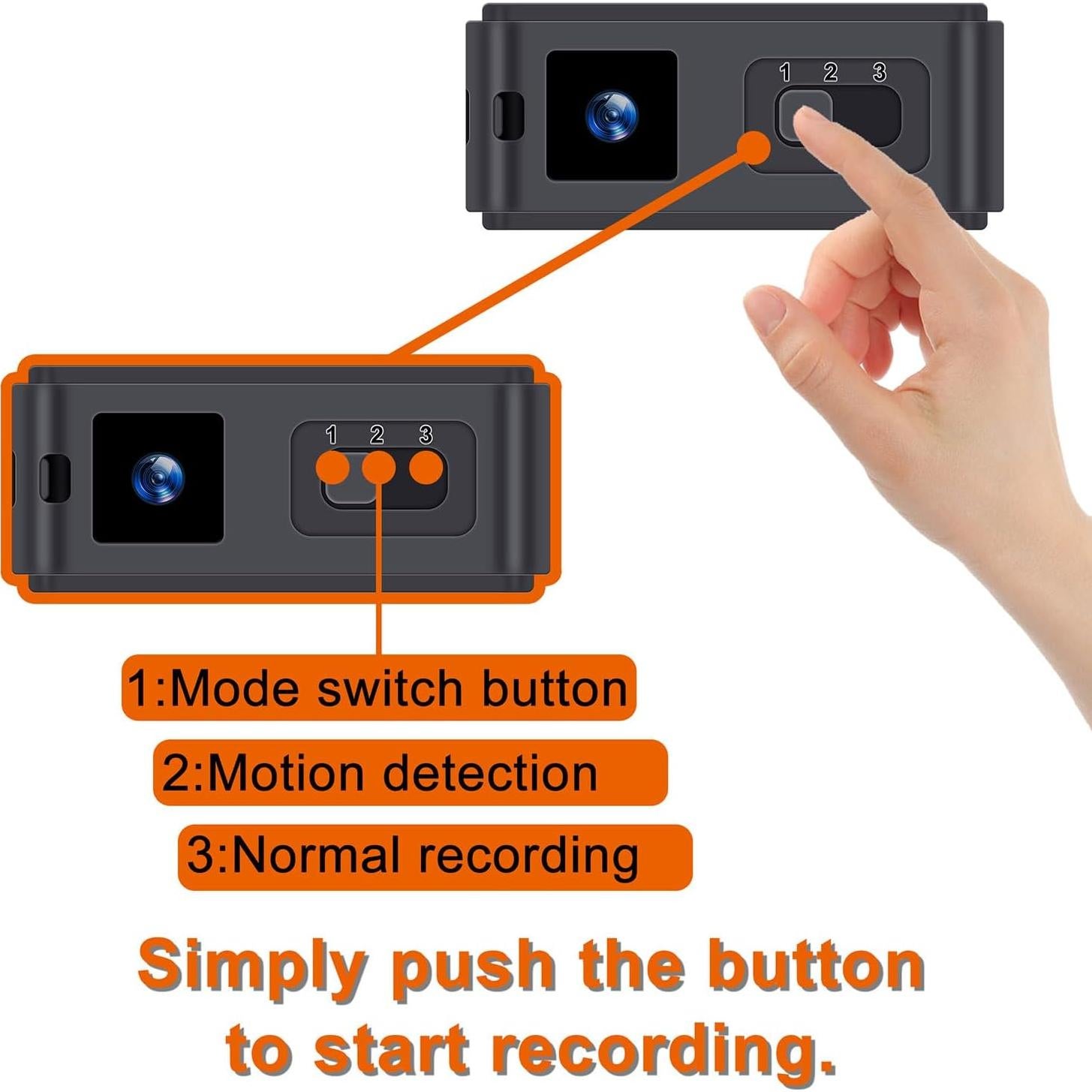 Cámara de Video Mini HD 1080P MITUUT 64GB Detección Movimiento