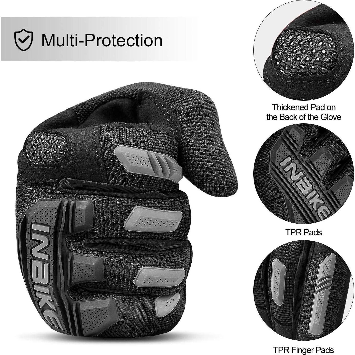Guantes de Montaña INBIKE X-Large Táctiles y Antichoque