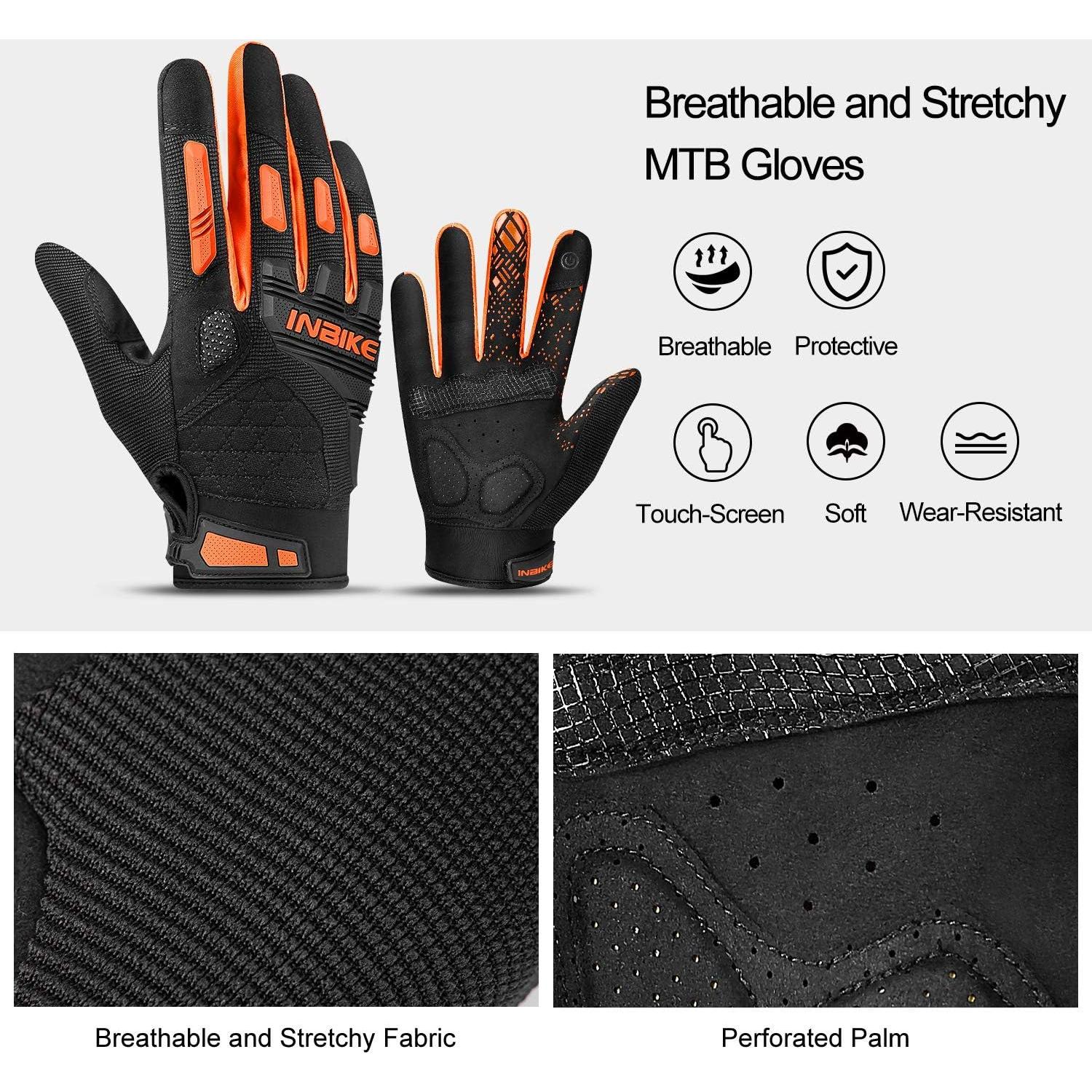 Guantes de Montaña INBIKE Táctiles con Protección TPR