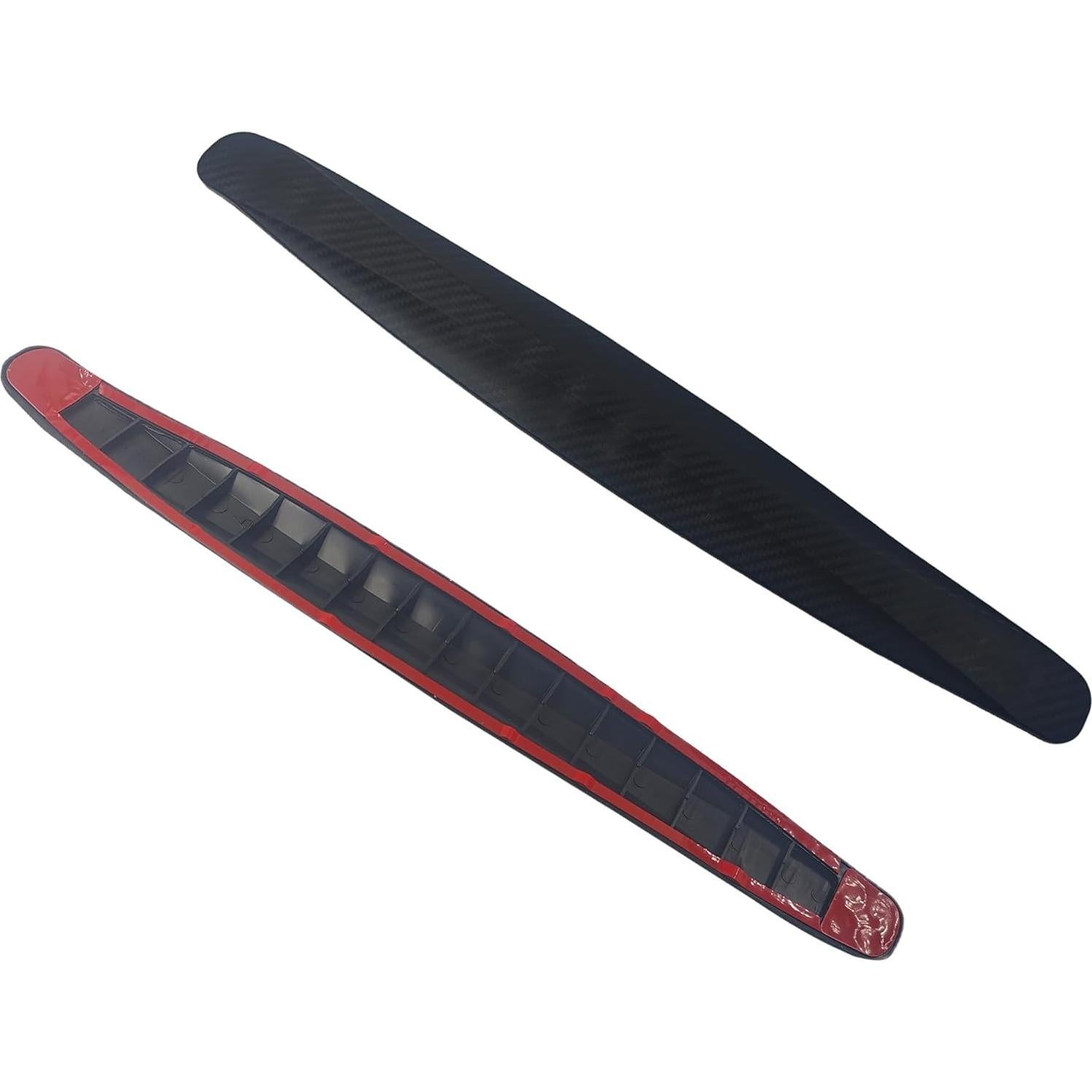 Tiras de Protección de Parachoques AUXBC 40x5.5cm Negro 2Pcs