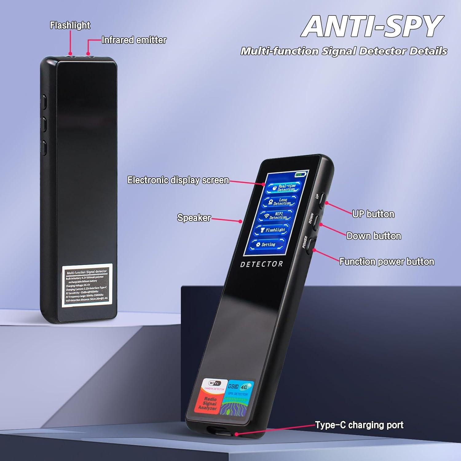 Detector de Cámaras Ocultas Diskawi01 - Escáner RF Portátil