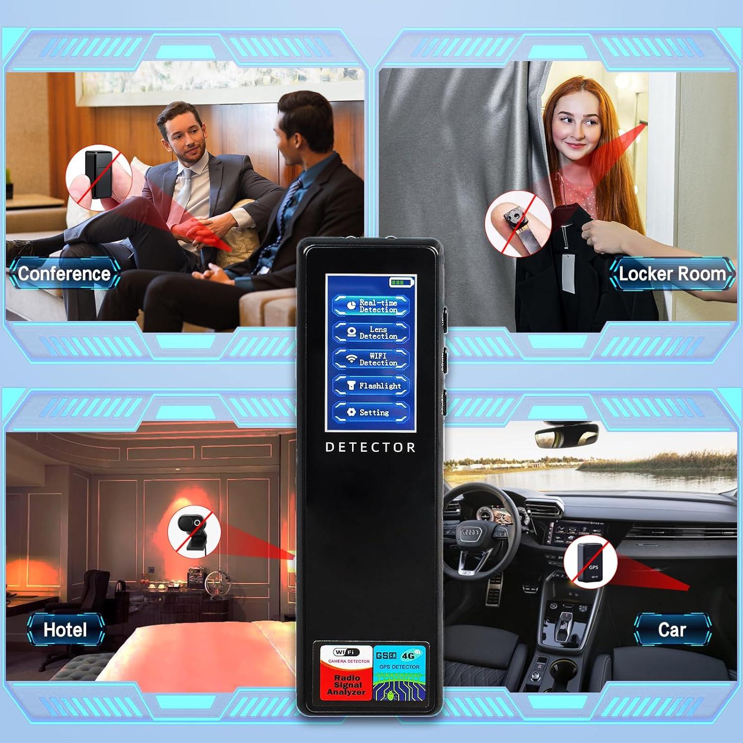 Detector de Cámaras Ocultas Diskawi01 - Escáner RF Portátil