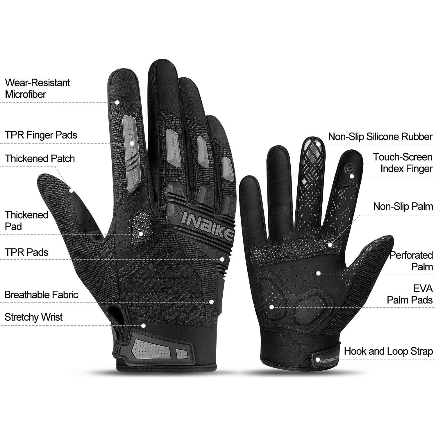 Guantes de Montaña INBIKE XXL Táctiles y Antichoque