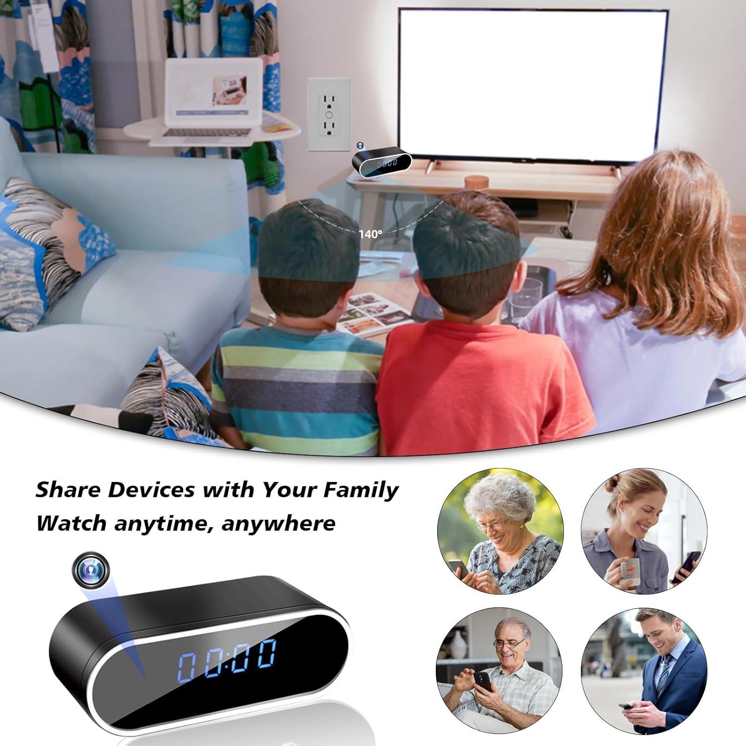 Cámara Reloj Inteligente NJINALW HD 1080P Inalámbrica