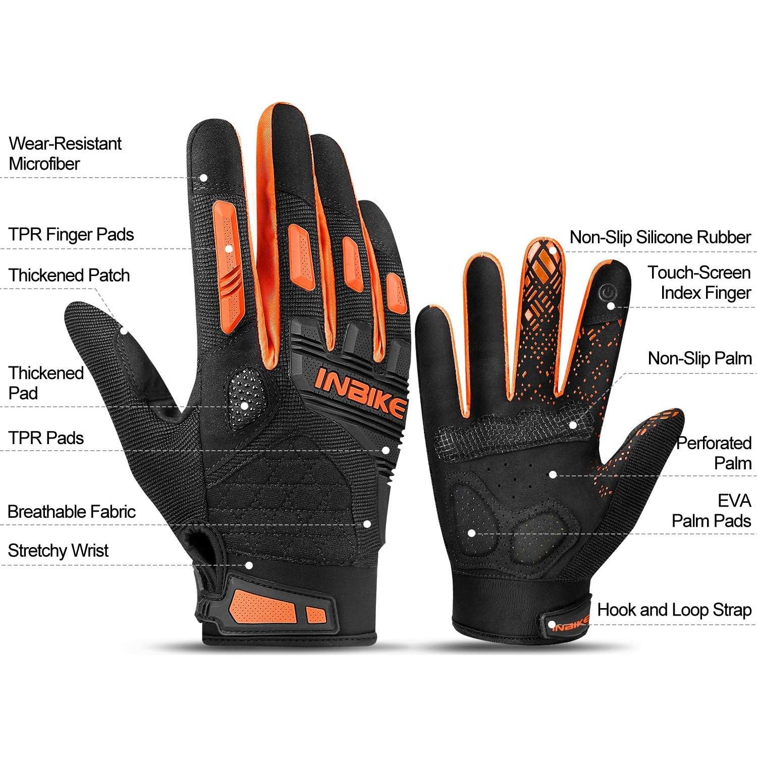 Guantes de Montaña INBIKE Táctiles con Protección de Nudillos