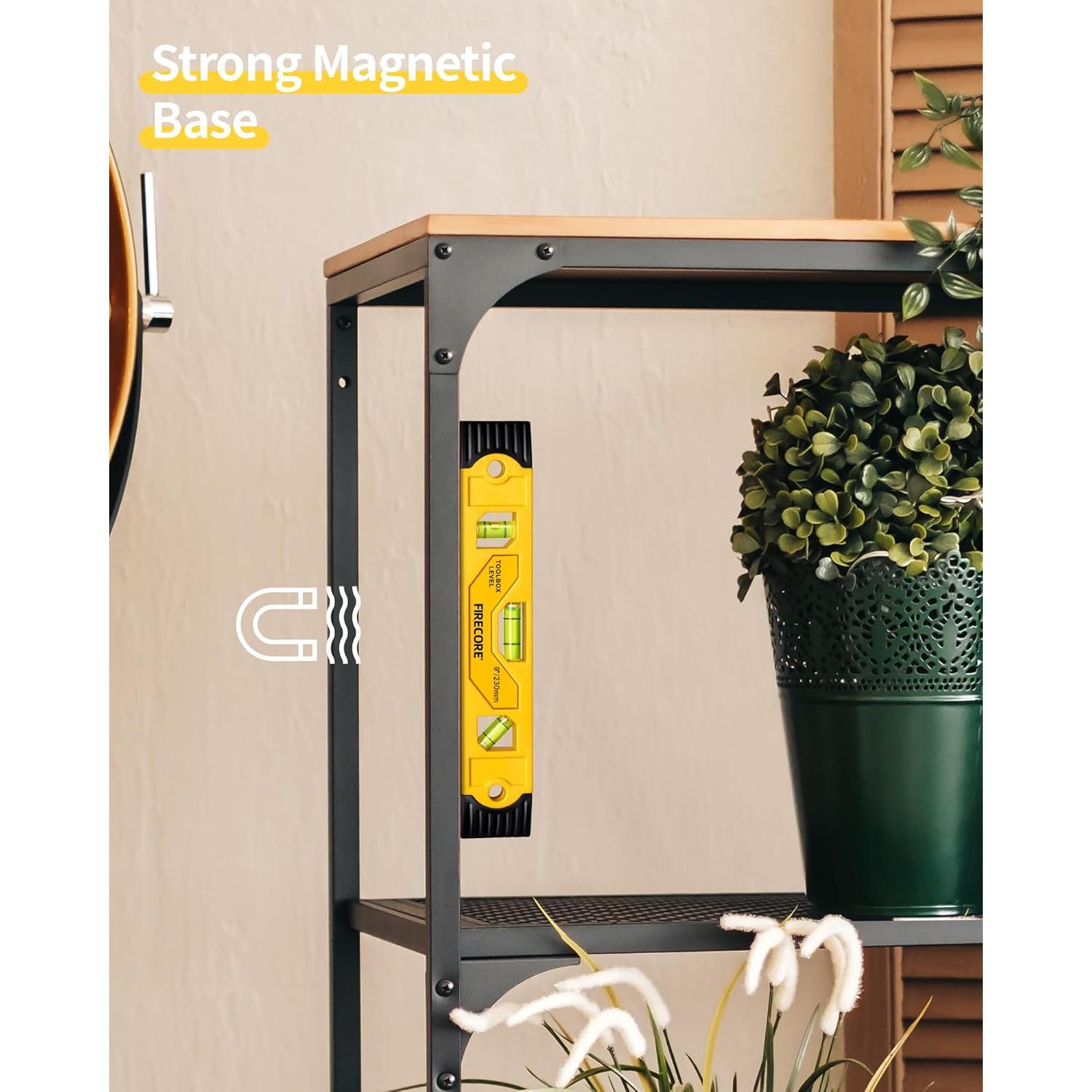 Nivel Torpedo Magnético Firecore 23 cm con 3 Burbujas