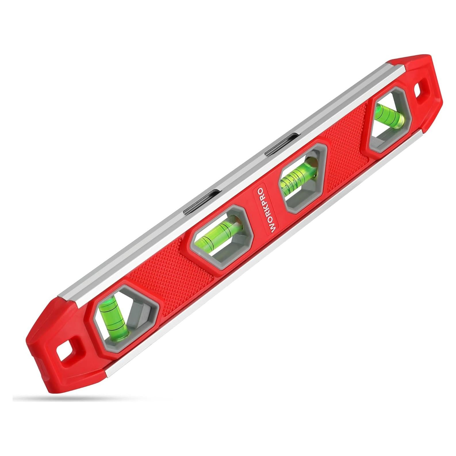 Nivel de Torpedo WORKPRO 30 cm Magnético con 4 Viales