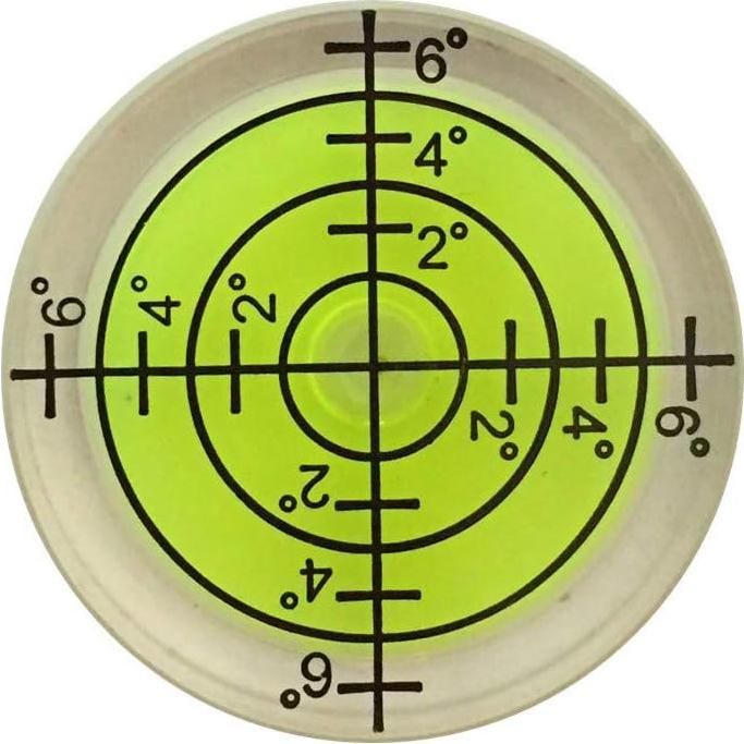 Nivel de Burbuja Circular YOTOM 6 Pcs 32mm para Trípode y Electrodomésticos