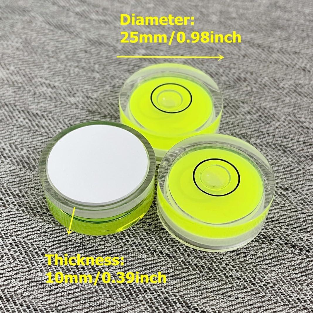 4 Niveles de Burbuja Circulares Adheribles YMGBHNKJLS 2.5x1cm