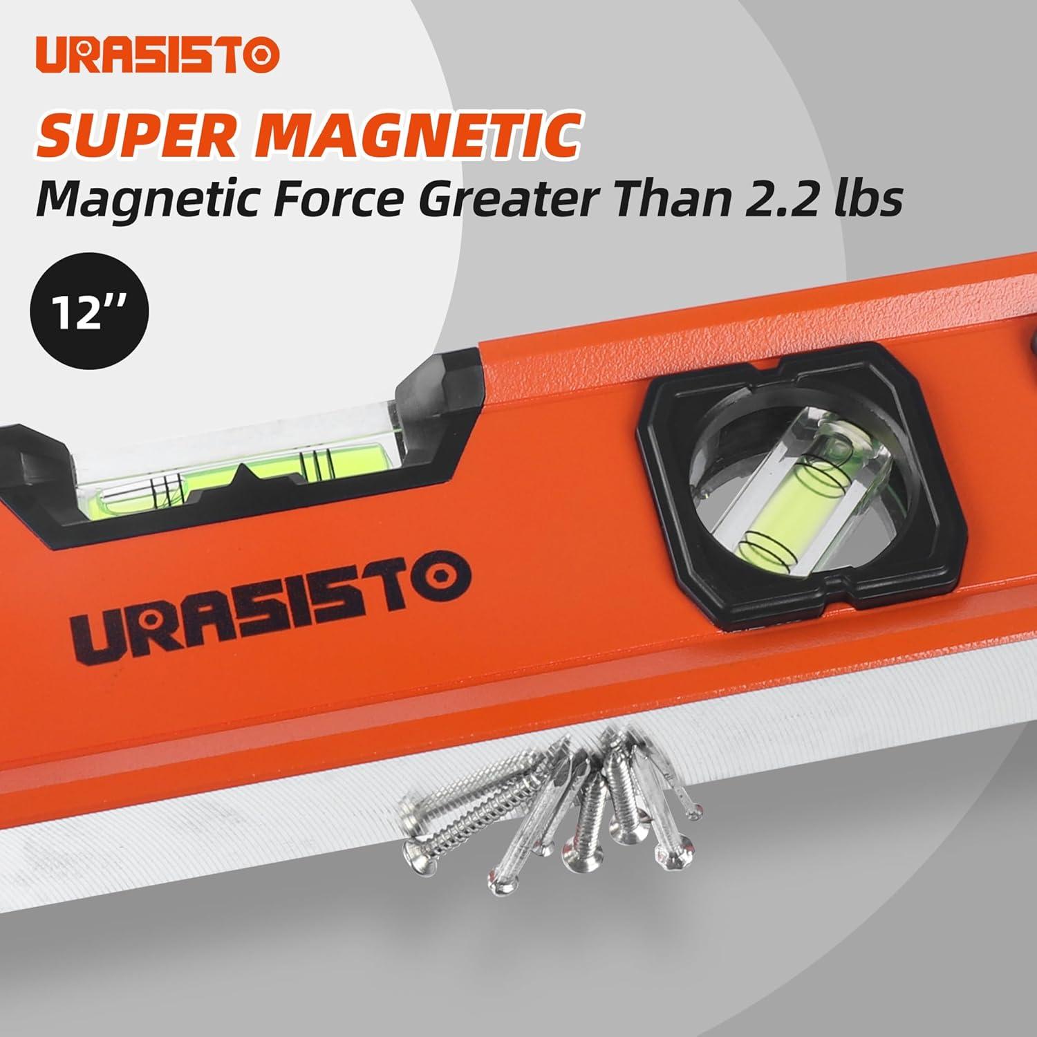 Juego de Niveles de Aluminio URASISTO 3 Piezas 30-101 cm