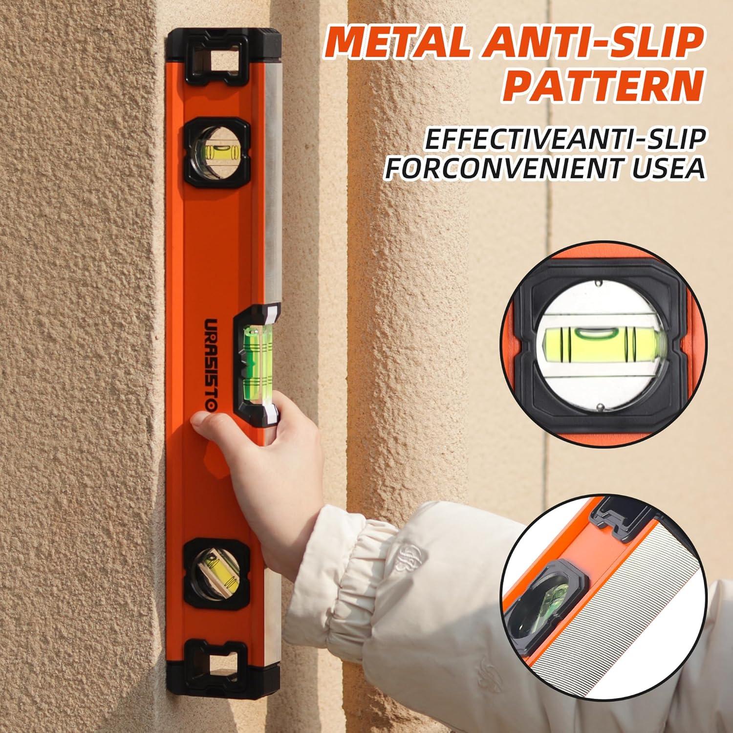 Juego de Niveles de Aluminio URASISTO 3 Piezas 30-101 cm